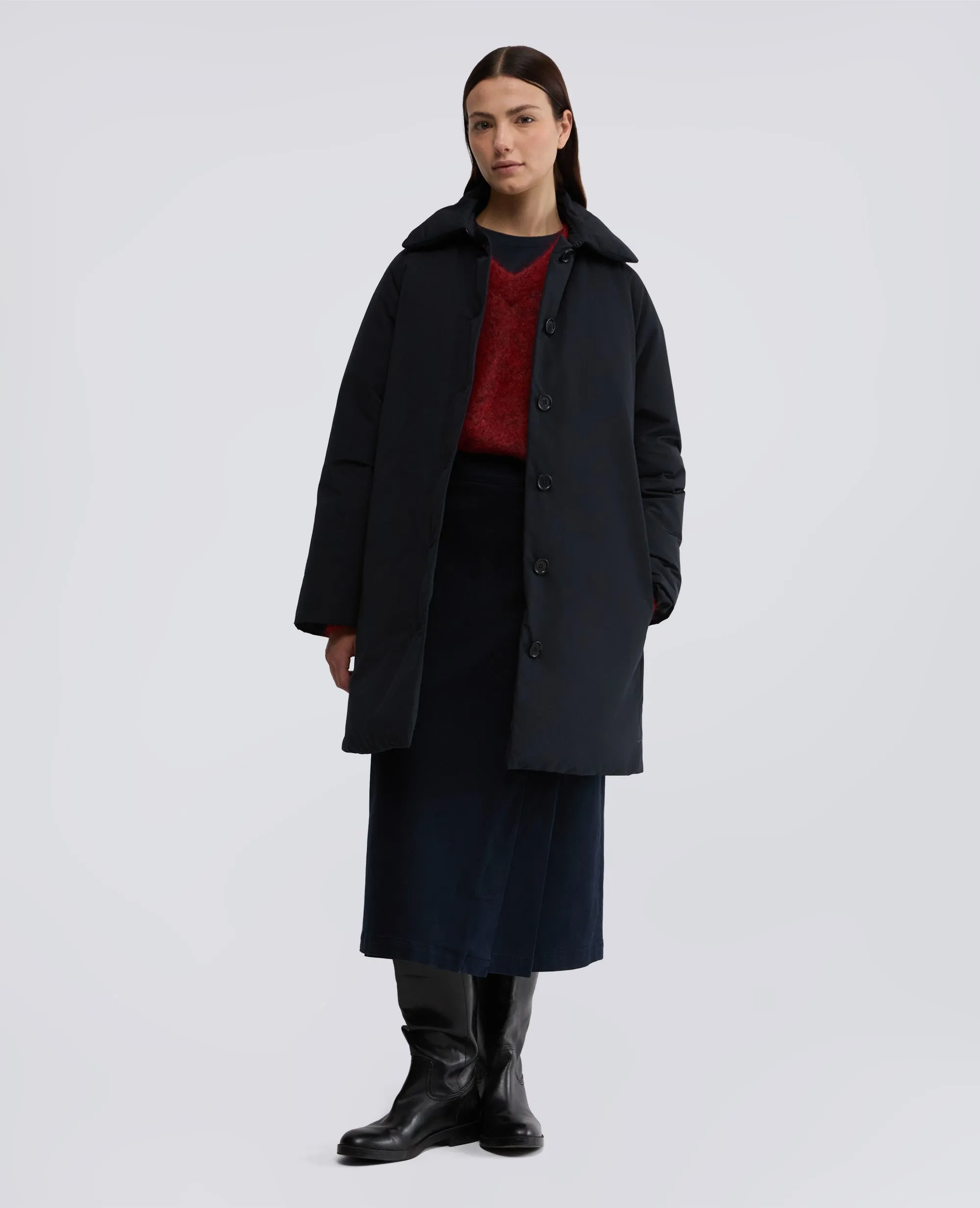 CAPPOTTO SANGRIA IN TELA DI MISTO COTONE - NAVY sold by Aspesi product image thumbnail 2