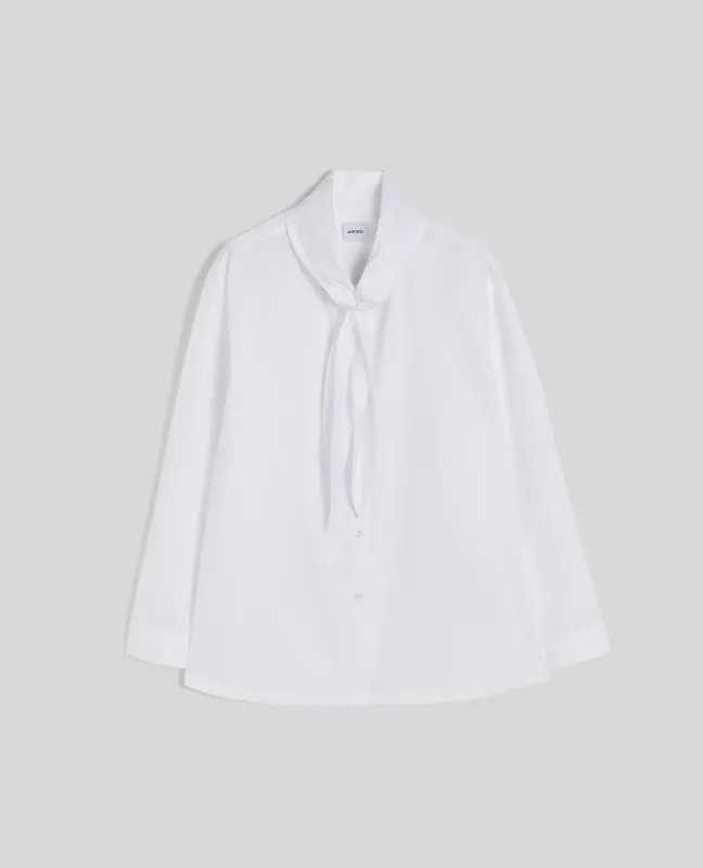 CAMICIA CON COLLO ANNODABILE - BIANCO sold by Aspesi