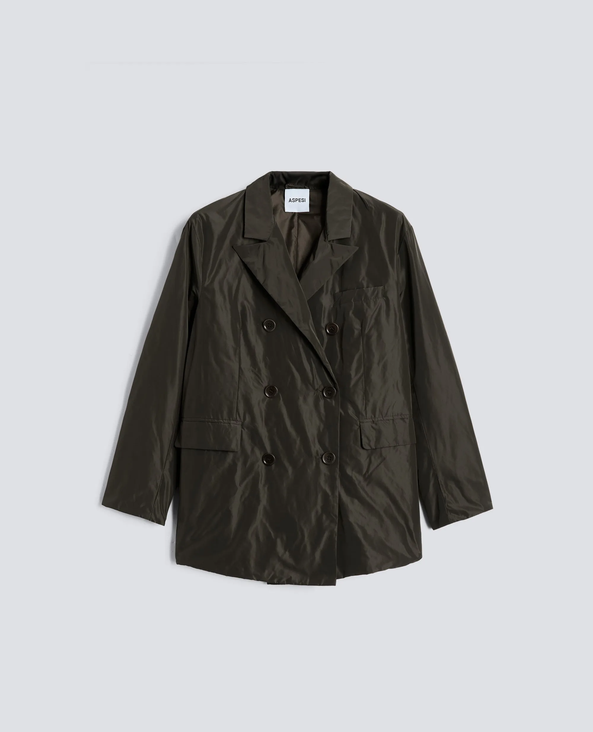 GIACCA KORINE IN TESSUTO TECNICO - MILITARE sold by Aspesi