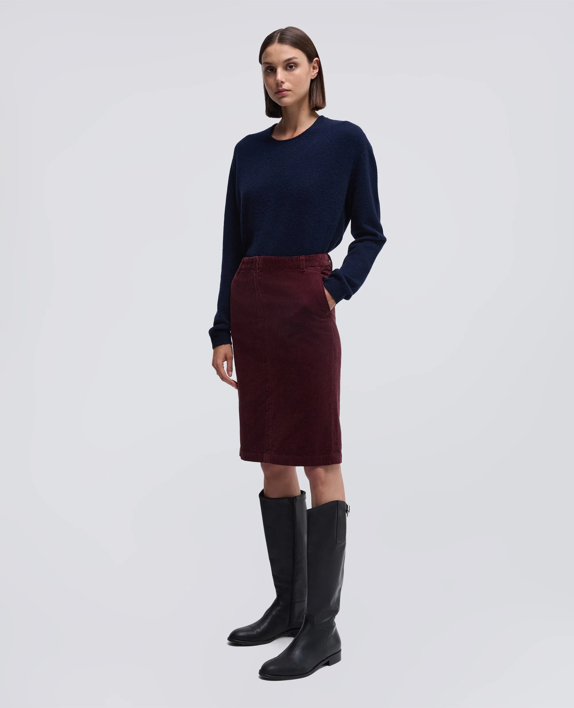 GONNA IN VELLUTO A COSTE - BARBERA sold by Aspesi product image thumbnail 2