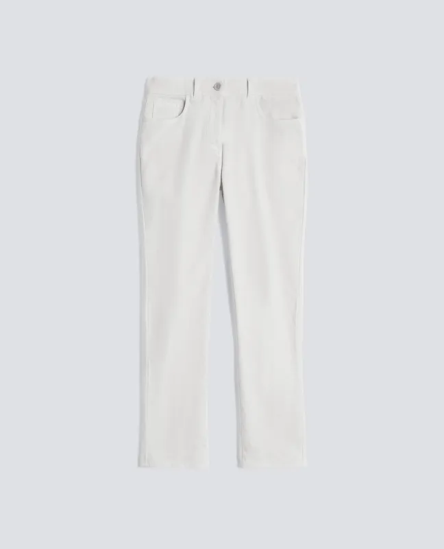 PANTALONE IN FUSTAGNO STRETCH - NATURALE sold by Aspesi