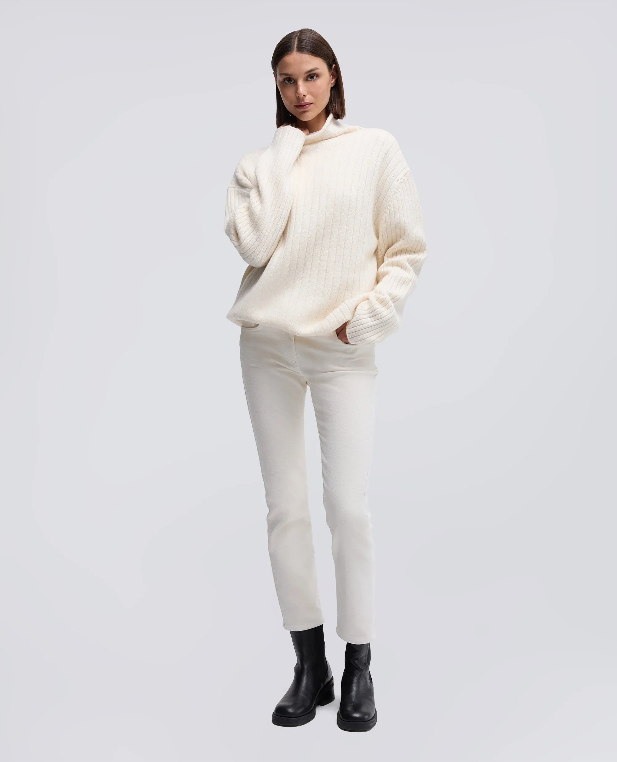 PANTALONE IN FUSTAGNO STRETCH - NATURALE sold by Aspesi product image thumbnail 2