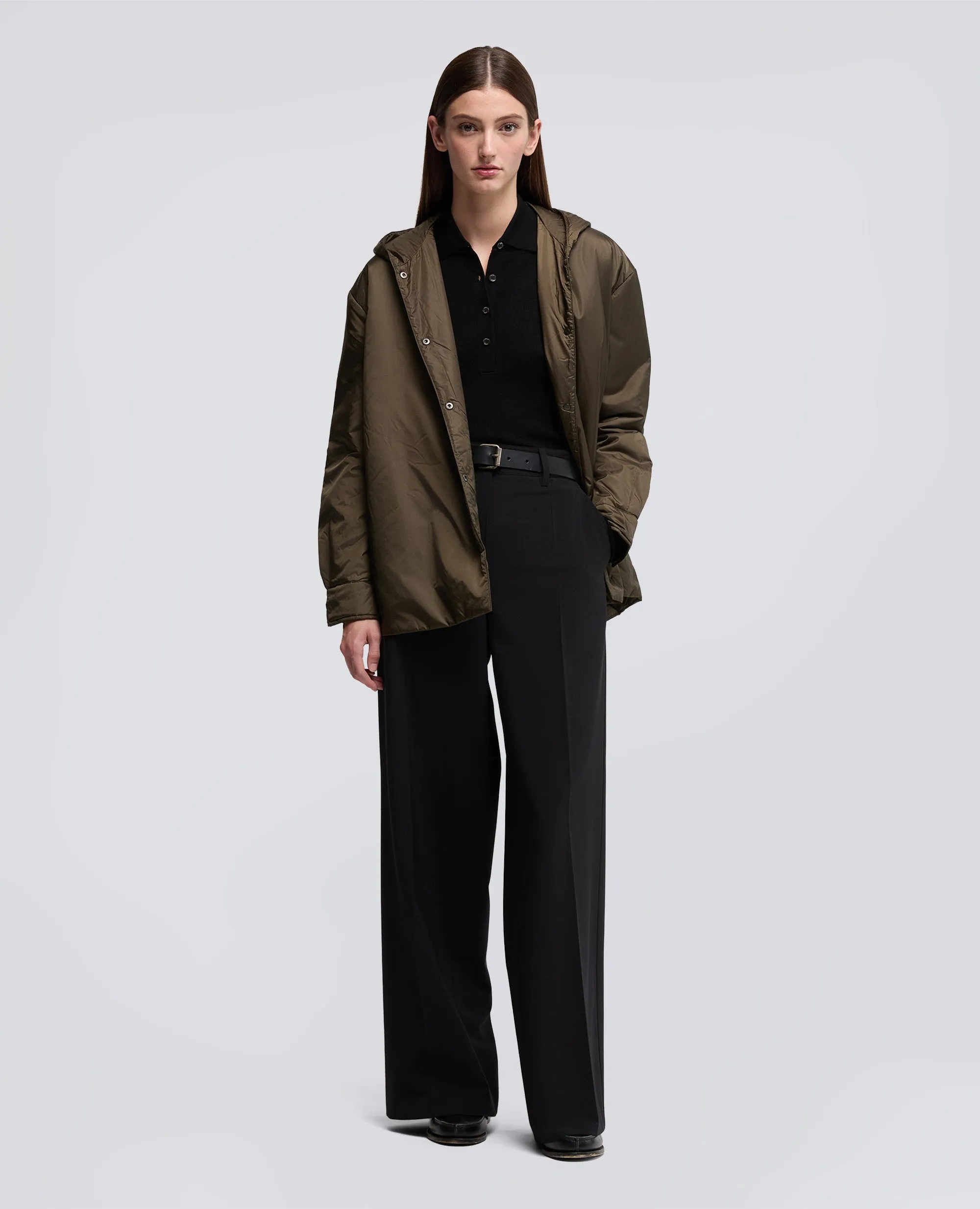 POLO IN LANA MERINO - NERO sold by Aspesi product image thumbnail 2