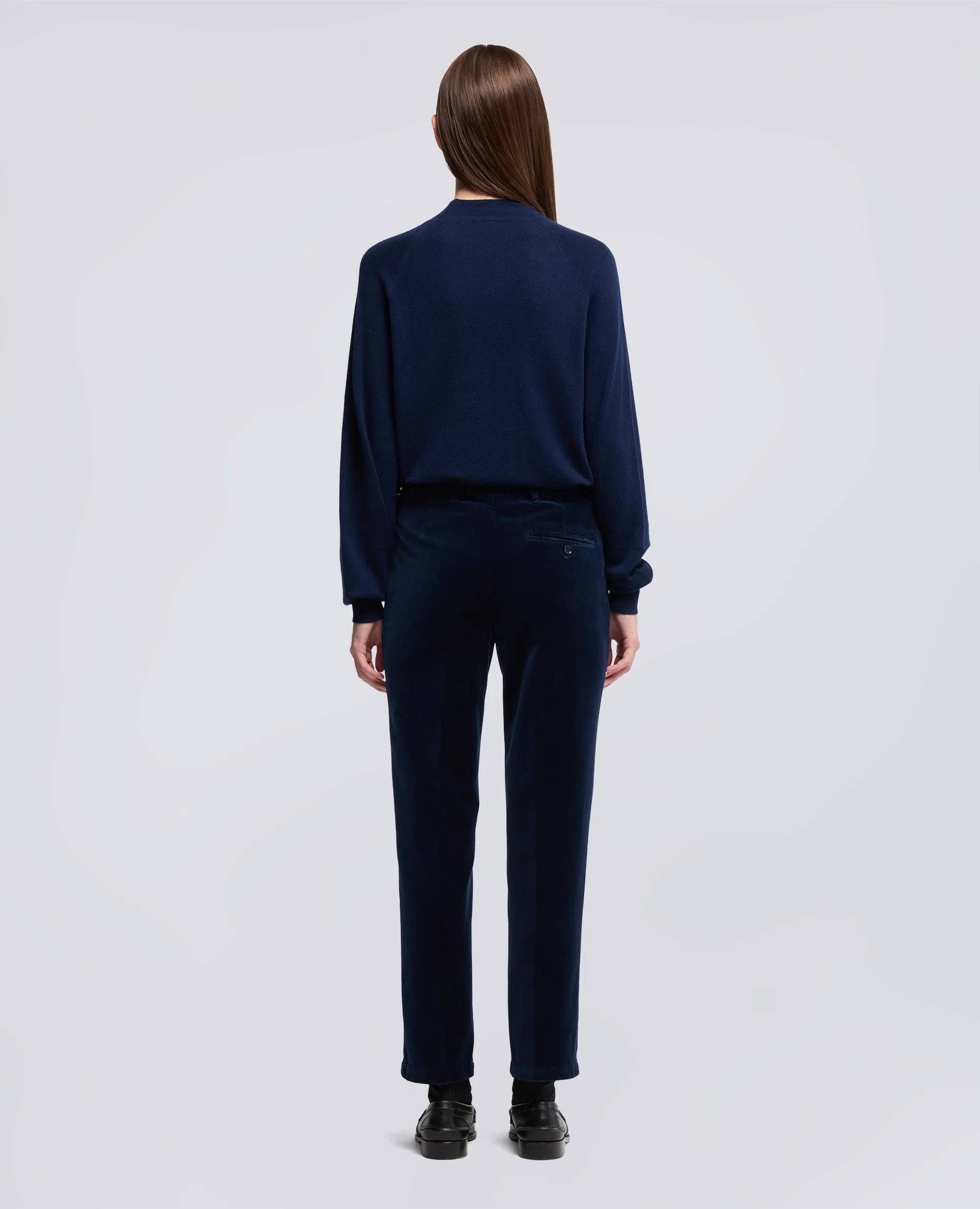 PANTALONE IN VELLUTO LISCIO - NAVY sold by Aspesi product image thumbnail 3