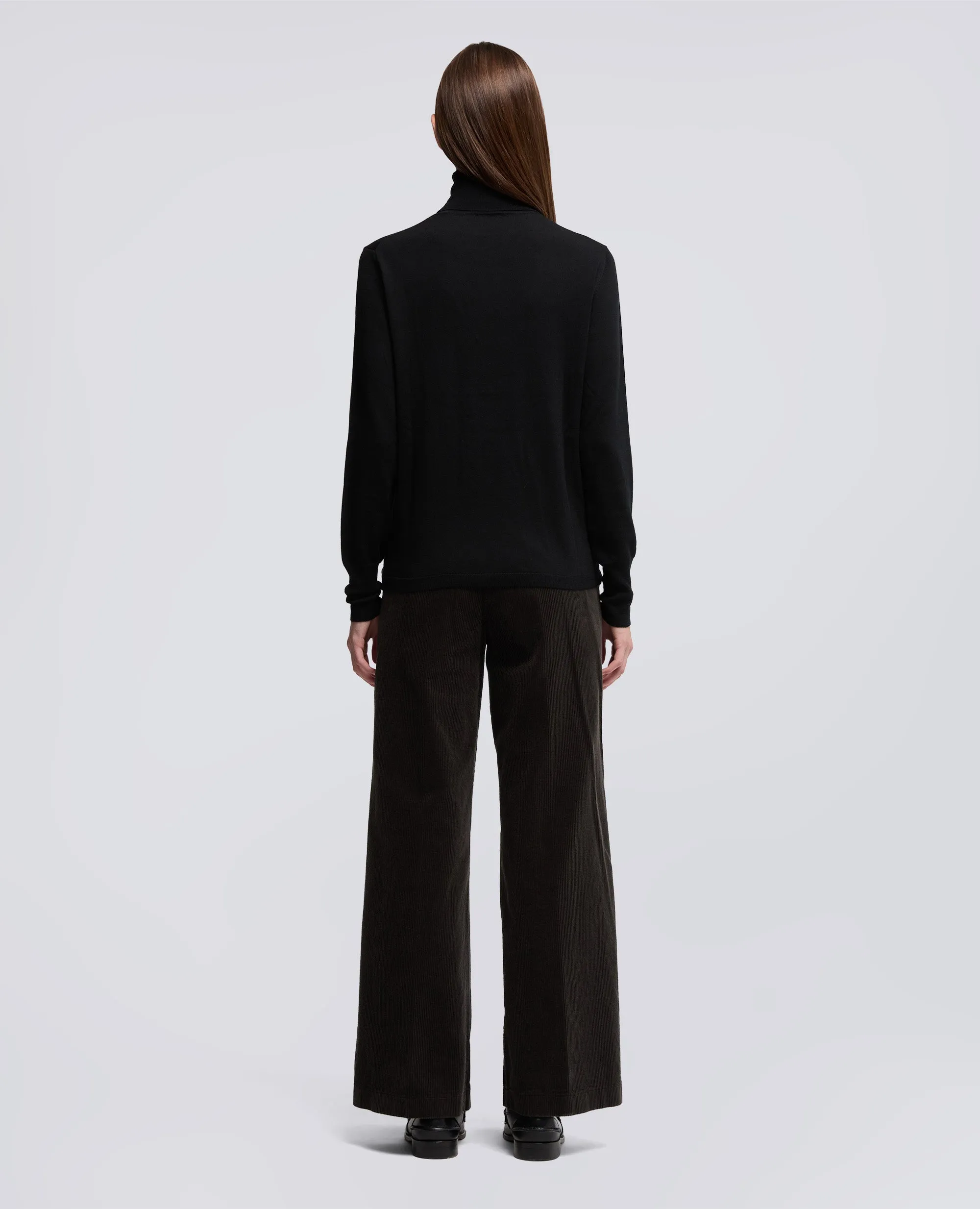 MAGLIA DOLCEVITA IN LANA - NERO sold by Aspesi product image thumbnail 3