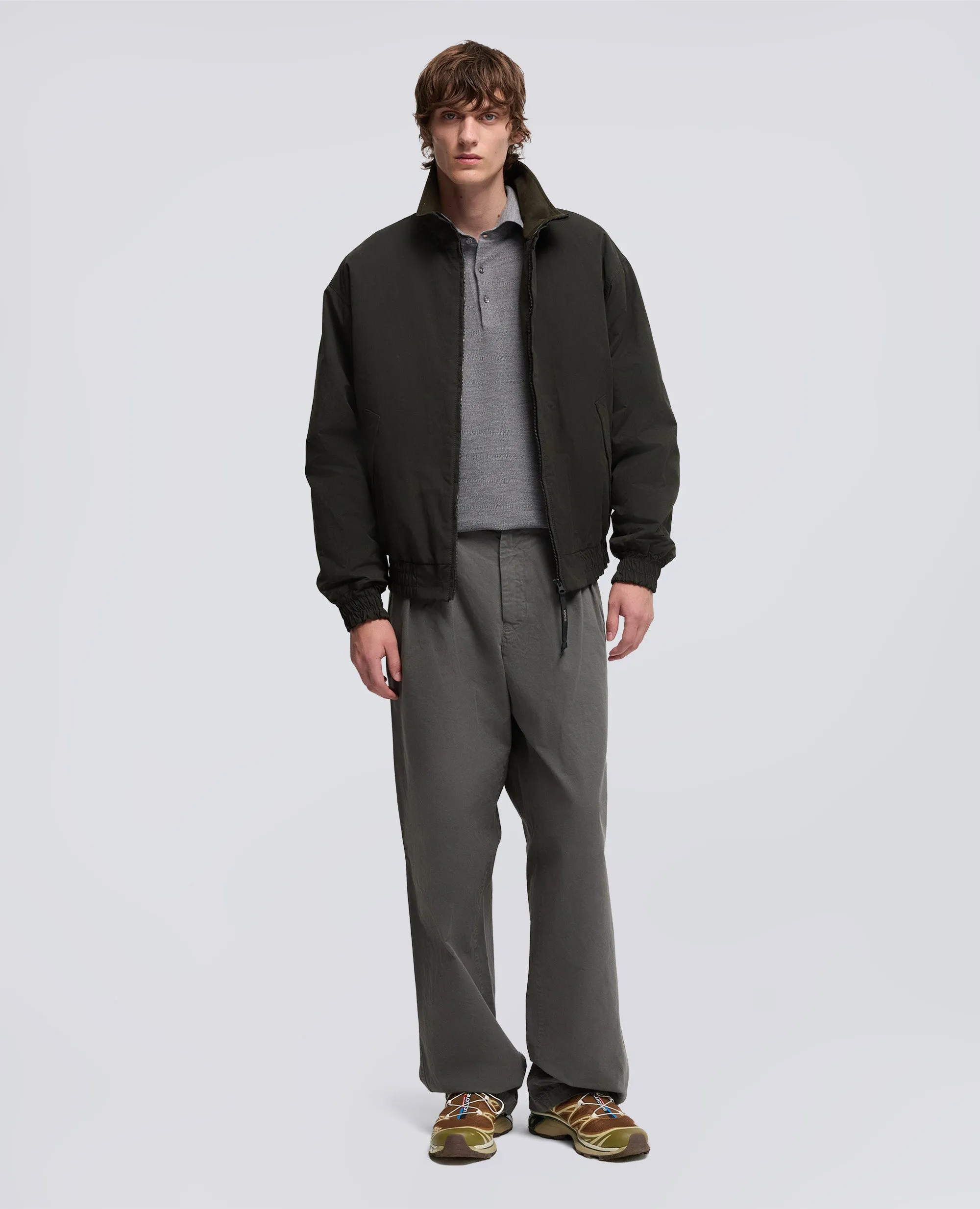 PANTALONE LEWIS IN GABARDINA DI COTONE CON PINCES - GRIGIO sold by Aspesi product image thumbnail 2