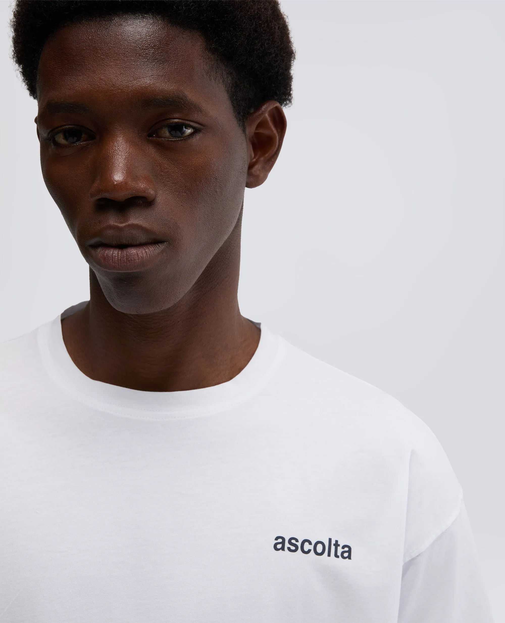 TSHIRT GIROCOLLO IN COTONE - BIANCO sold by Aspesi product image thumbnail 4