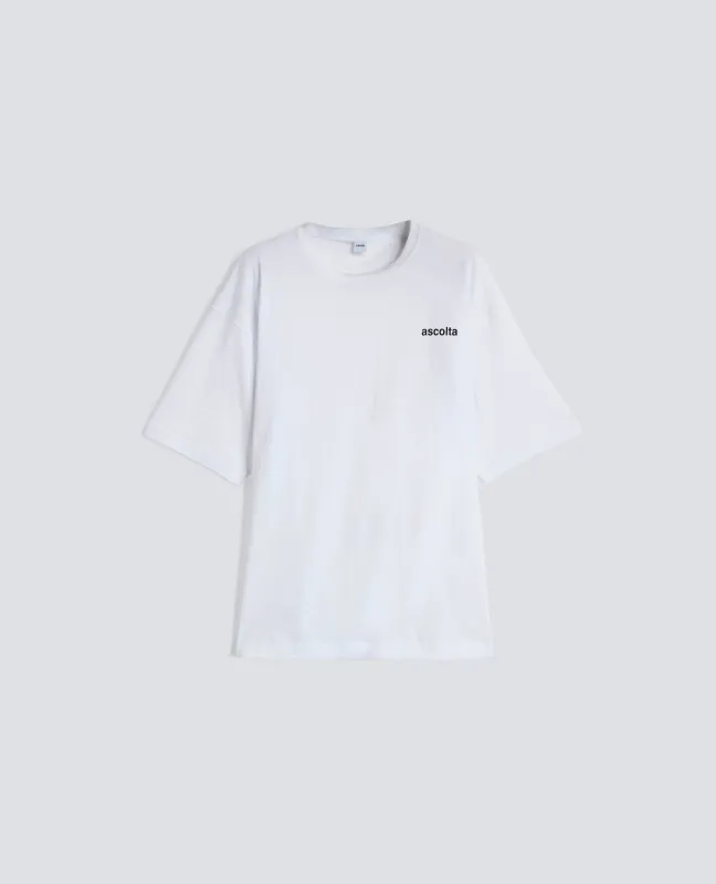 TSHIRT GIROCOLLO IN COTONE - BIANCO made by Aspesi