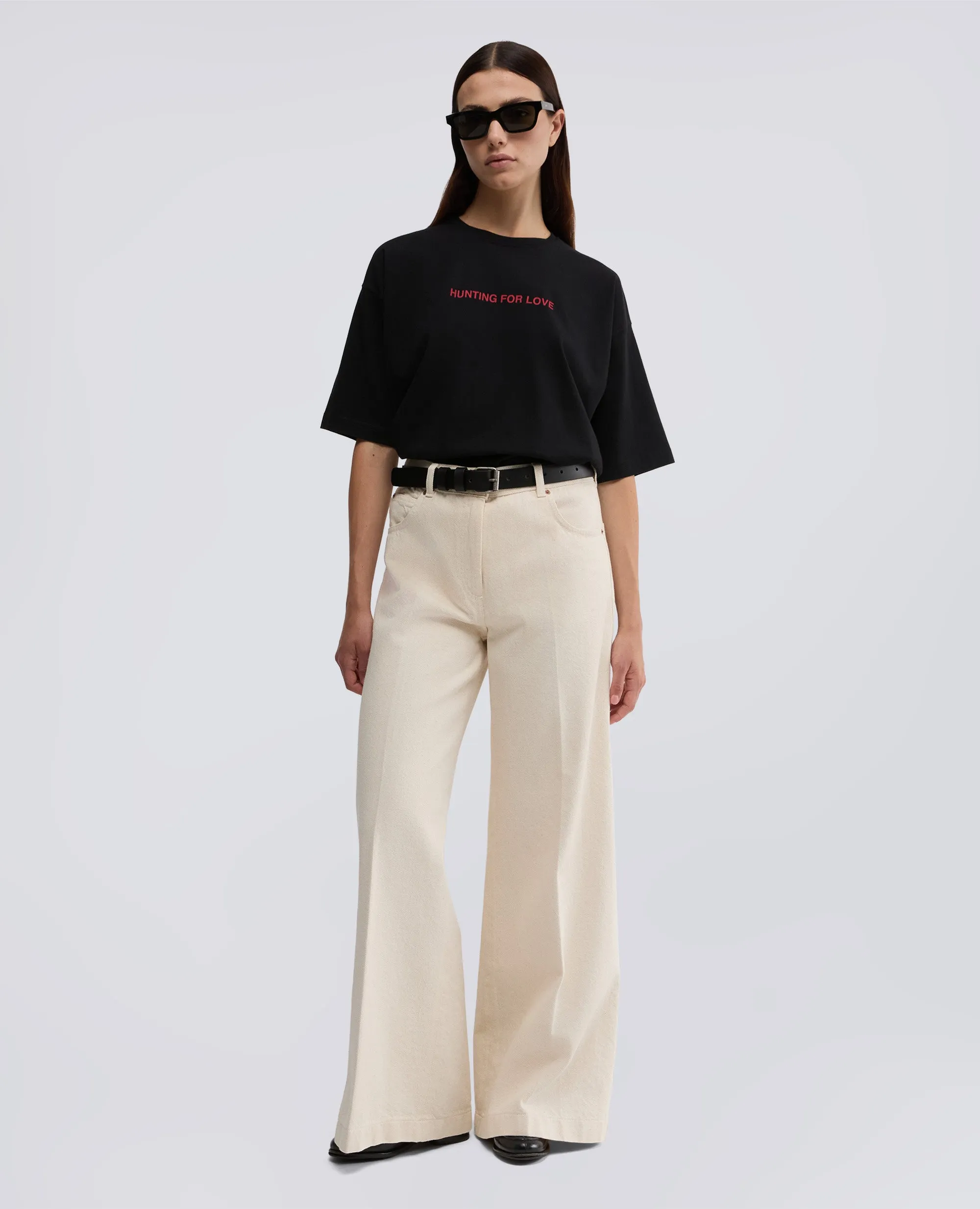 TSHIRT IN JERSEY CON STAMPA - NERO sold by Aspesi product image thumbnail 2