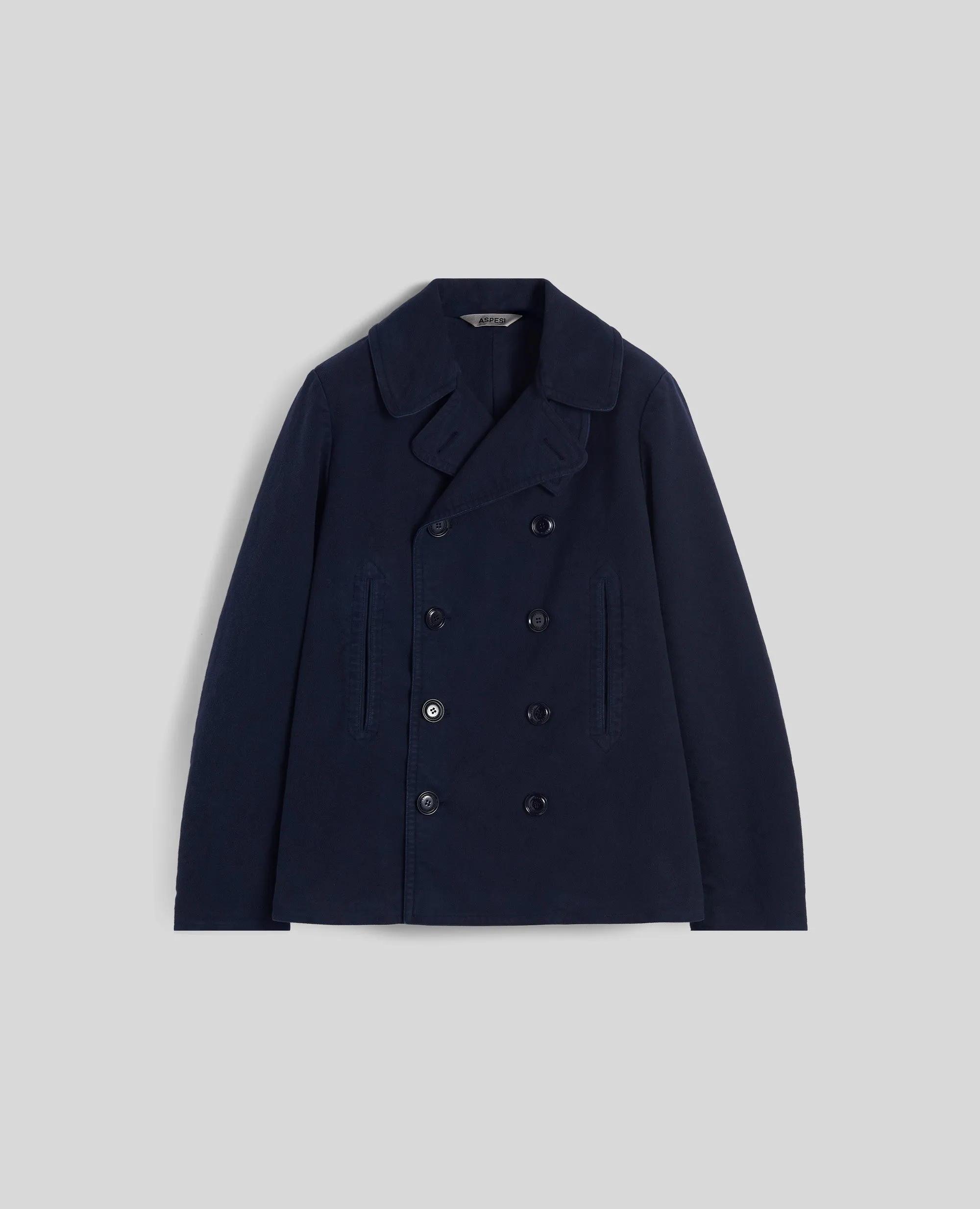 CAPPOTTO DUVALL IN FUSTAGNO DI COTONE - NAVY sold by Aspesi
