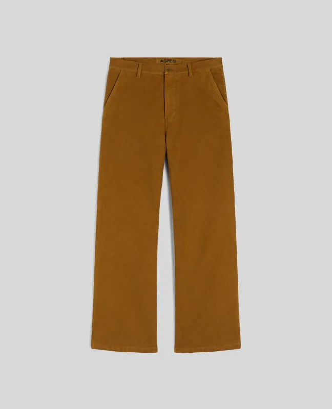 PANTALONE NORMAN IN FUSTAGNO - BISCOTTO sold by Aspesi