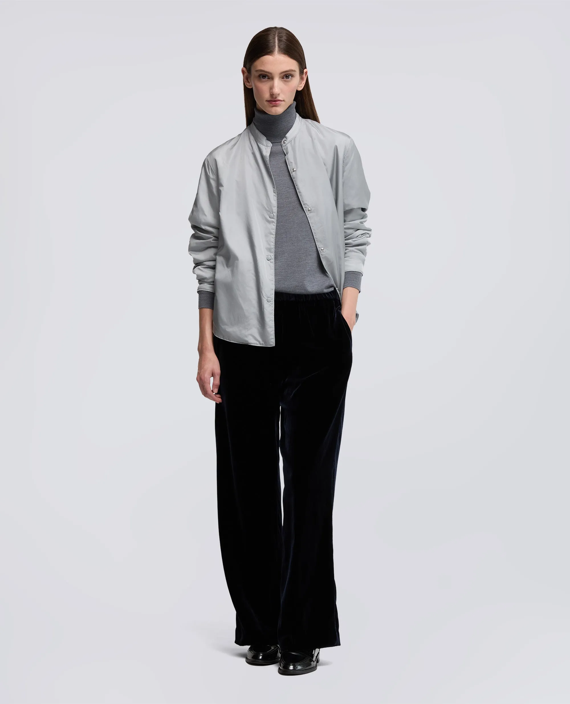 PANTALONE AMPIO IN VELLUTO LISCIO - NAVY sold by Aspesi product image thumbnail 2