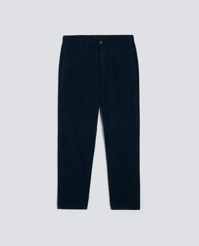PANTALONE CHINO FUNZIONALE IN VELLUTO - NAVY sold by Aspesi