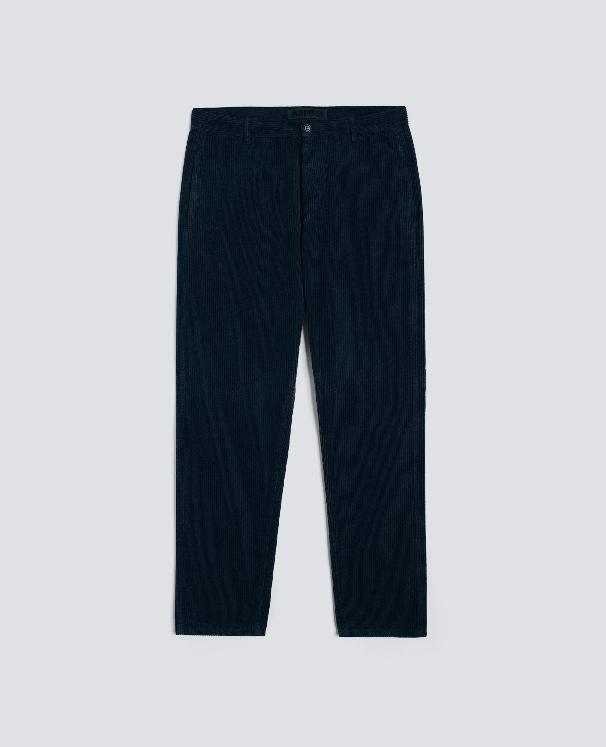 PANTALONE CHINO FUNZIONALE IN VELLUTO - NAVY sold by Aspesi