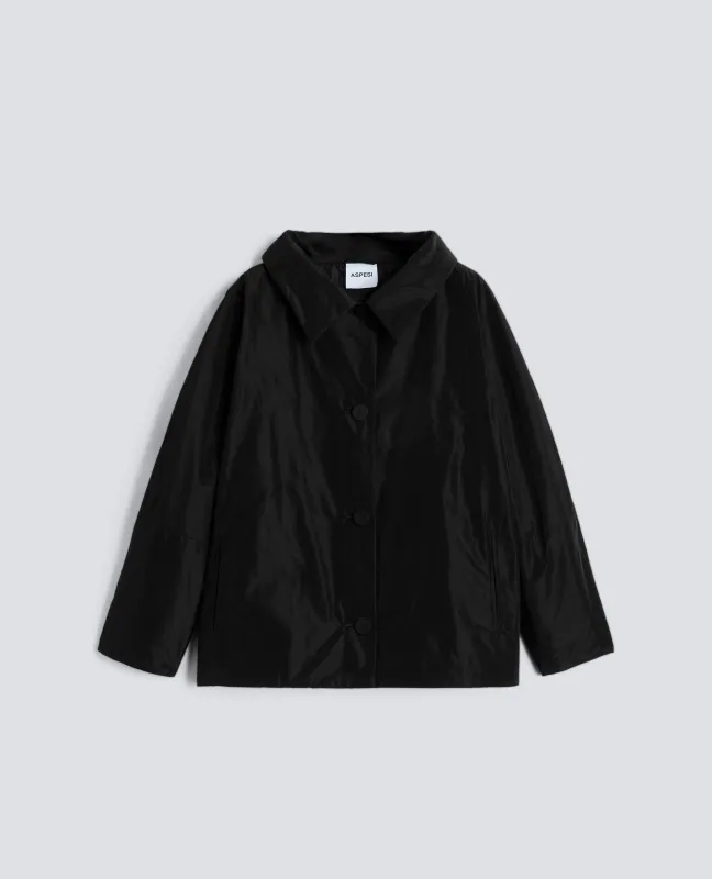 GIACCA IMBOTTITA IN TESSUTO TECNICO - NERO sold by Aspesi