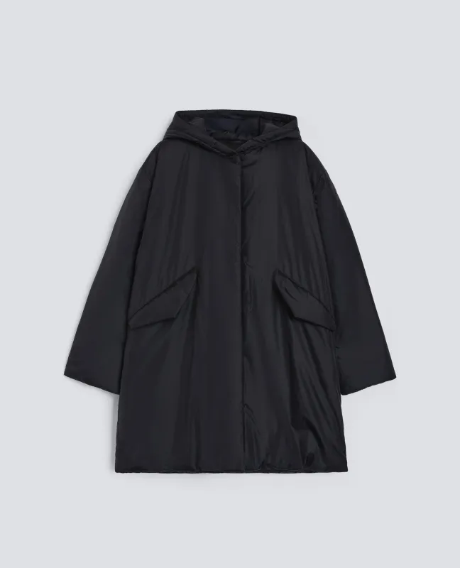 PARKA AMERICANO IN NYLON - NERO sold by Aspesi