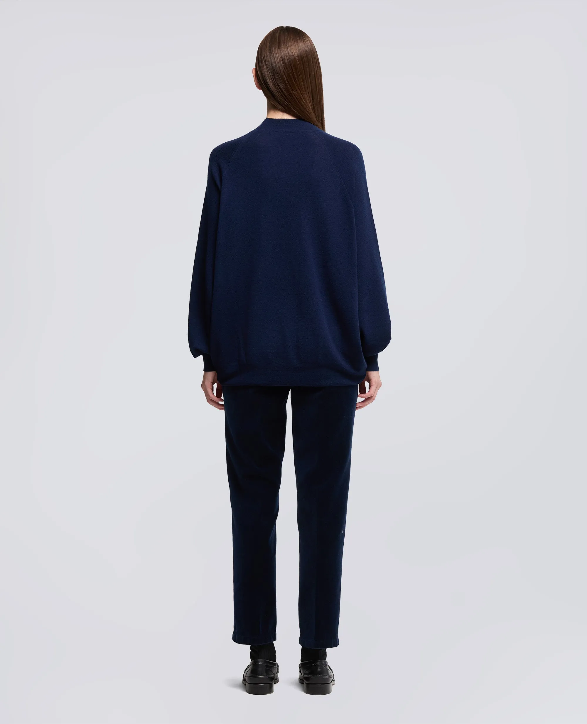 MAGLIA DOLCEVITA IN LANA MERINO - BLU sold by Aspesi product image thumbnail 3