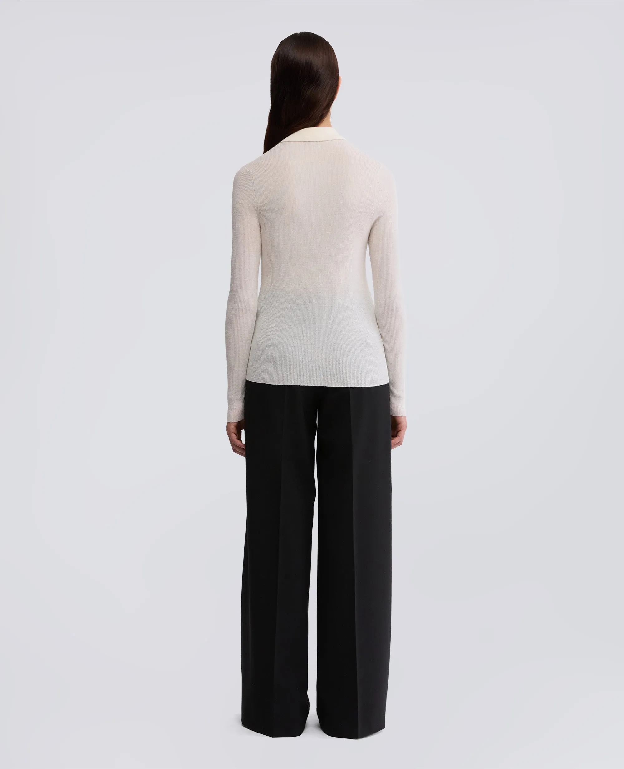 POLO IN LANA MERINO - NATURALE sold by Aspesi product image thumbnail 3