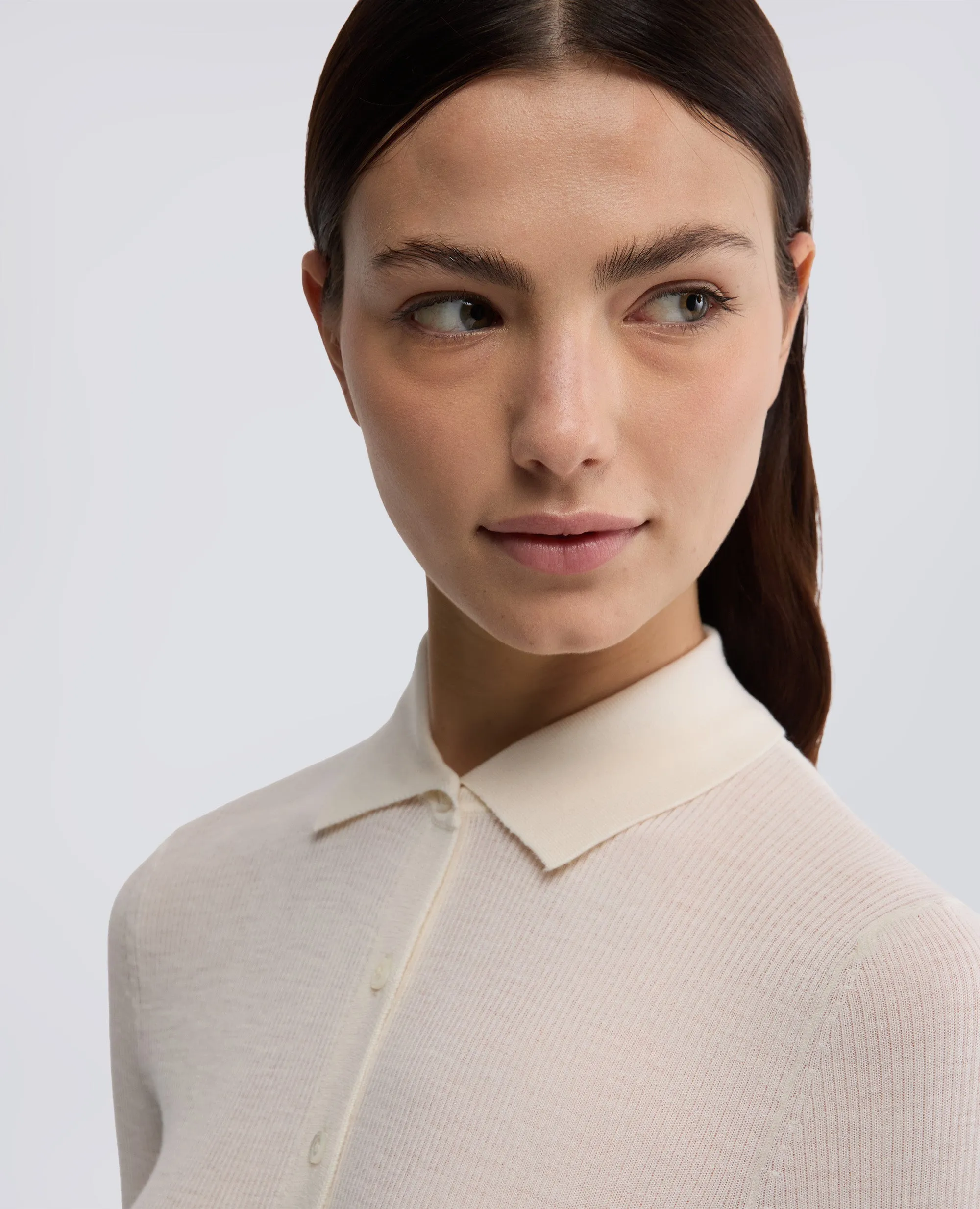 POLO IN LANA MERINO - NATURALE sold by Aspesi product image thumbnail 4