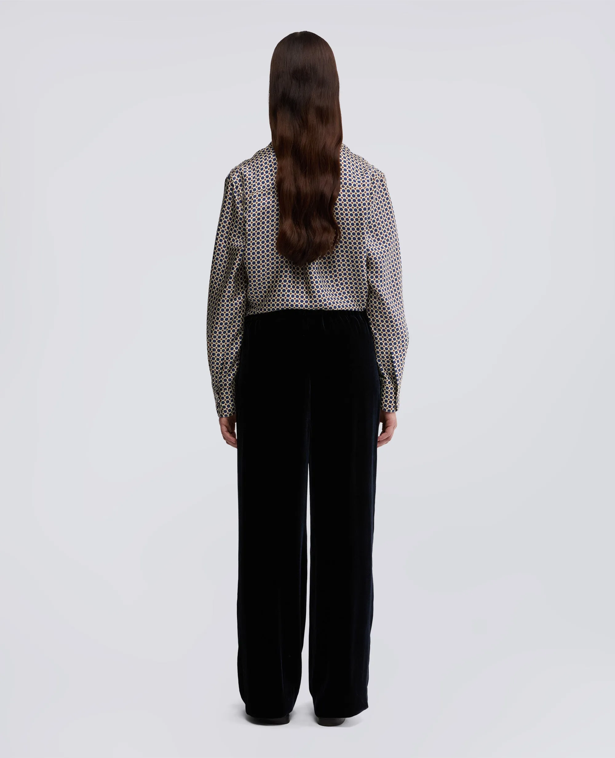 PANTALONE IN FLANELLA DI LANA CASHMERE - NAVY sold by Aspesi product image thumbnail 3