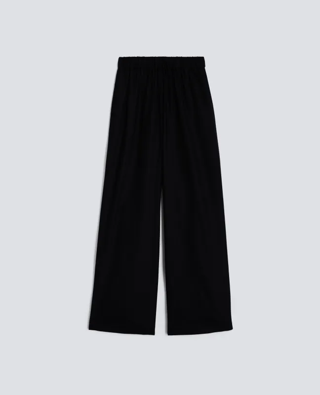 PANTALONE IN FLANELLA DI LANA CASHMERE - NAVY made by Aspesi