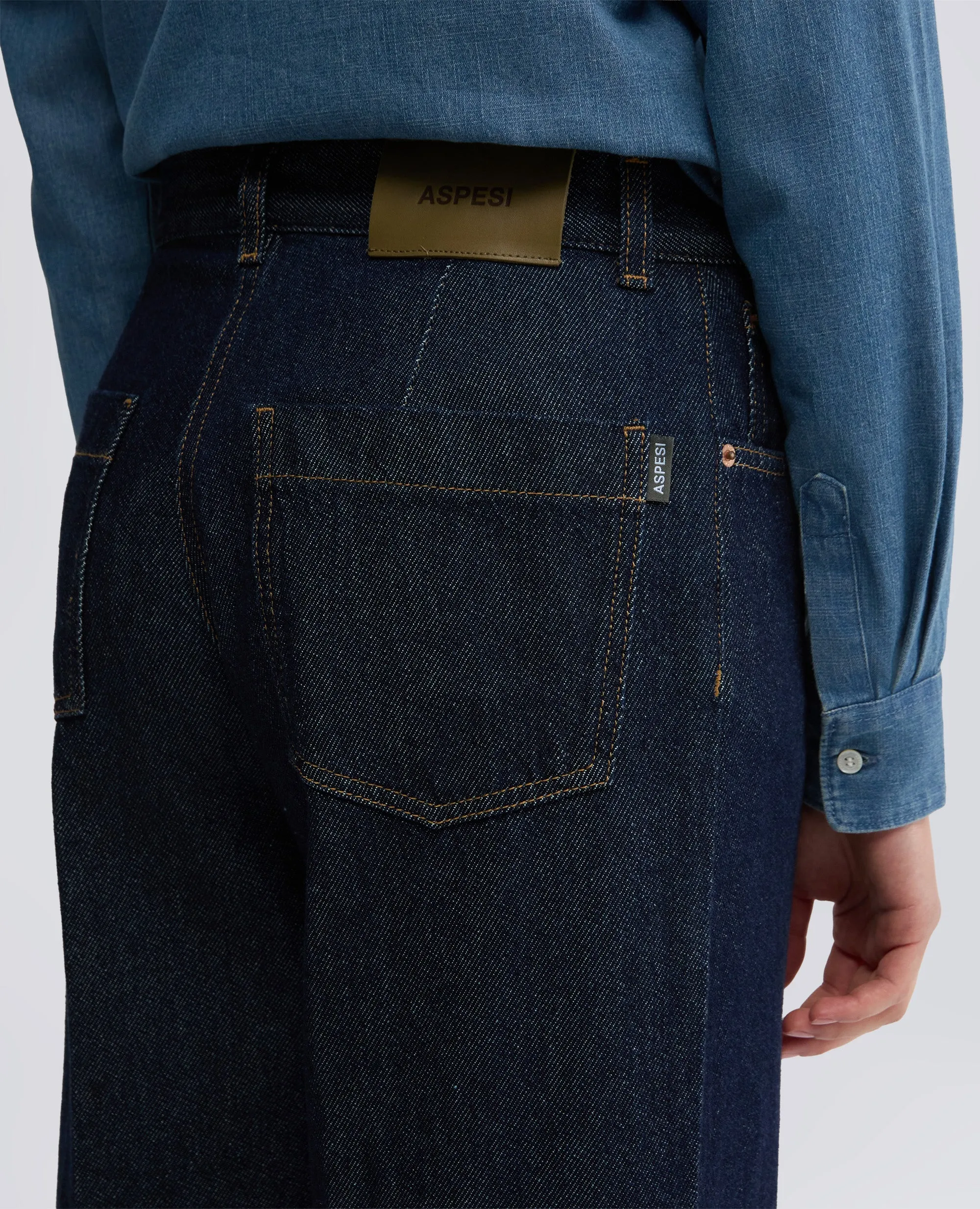 PANTALONE WIDE LEG IN DENIM - DENIM sold by Aspesi product image thumbnail 4