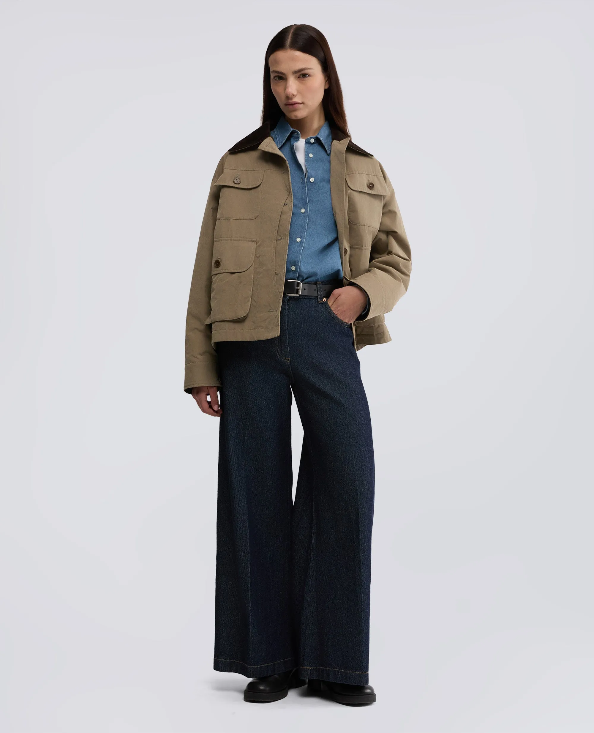 PANTALONE WIDE LEG IN DENIM - DENIM sold by Aspesi product image thumbnail 2