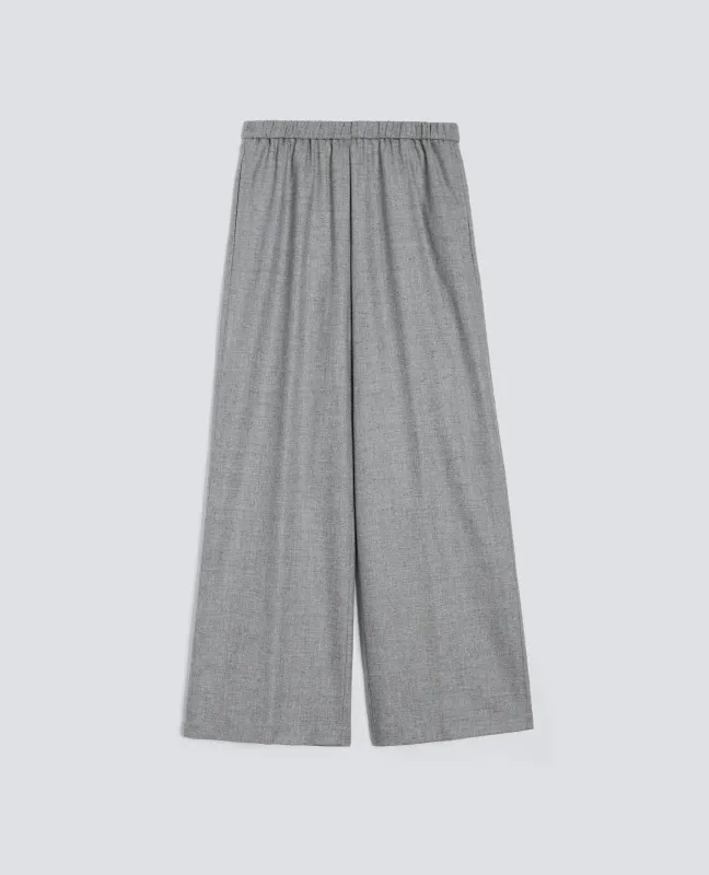 PANTALONI IN MISTO LANA E CASHMERE - GRIGIO sold by Aspesi