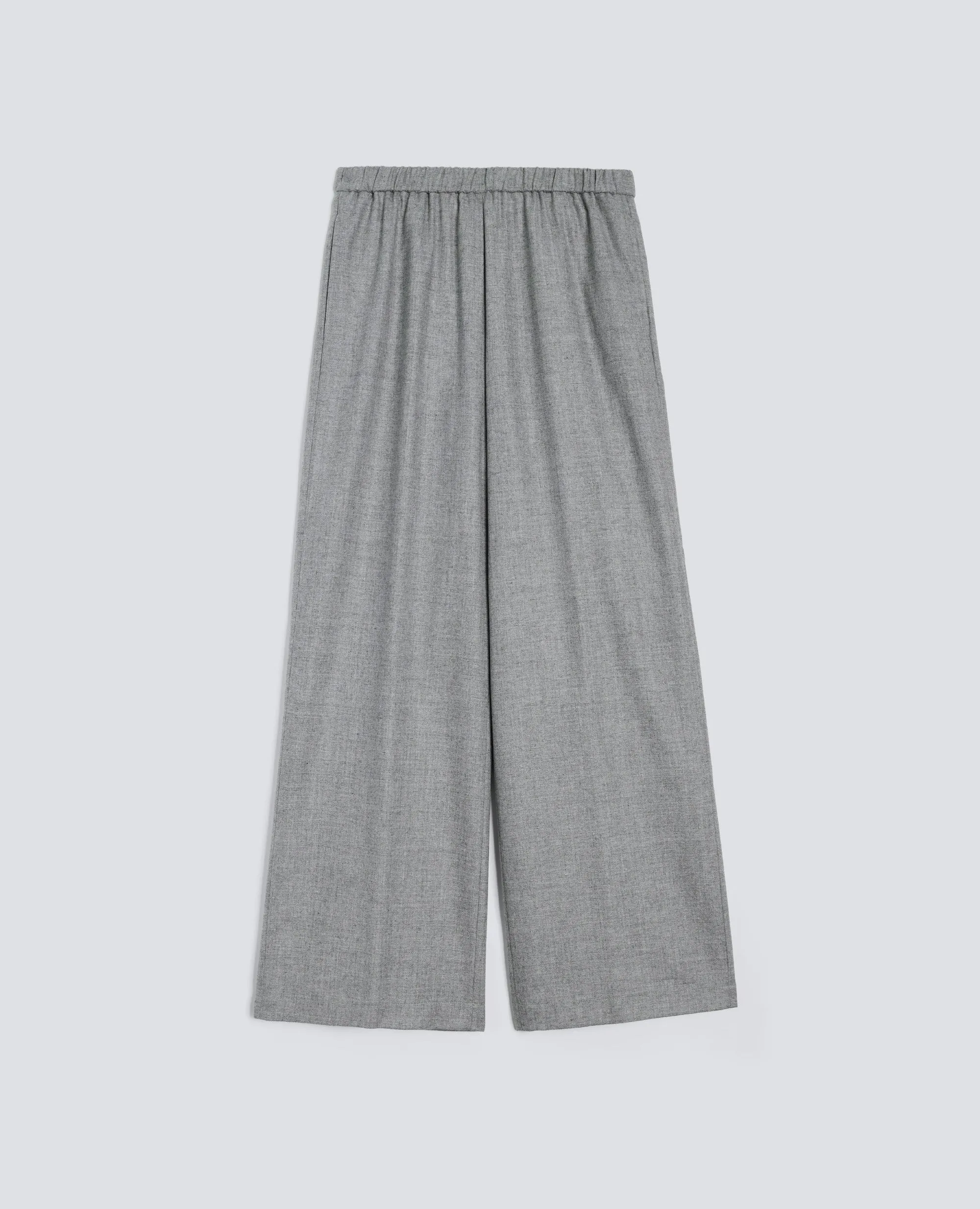 PANTALONI IN MISTO LANA E CASHMERE - GRIGIO sold by Aspesi
