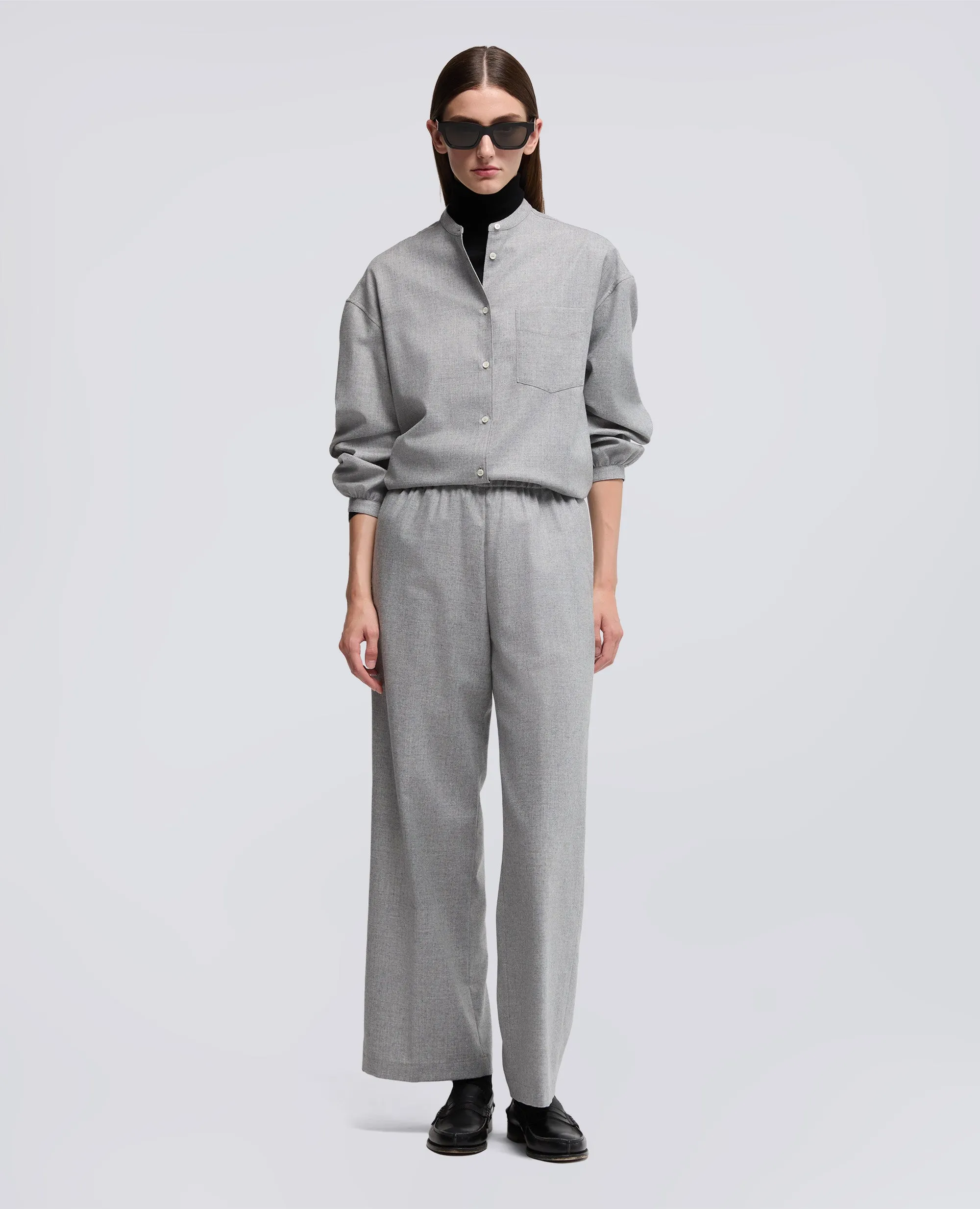 PANTALONI IN MISTO LANA E CASHMERE - GRIGIO sold by Aspesi product image thumbnail 2