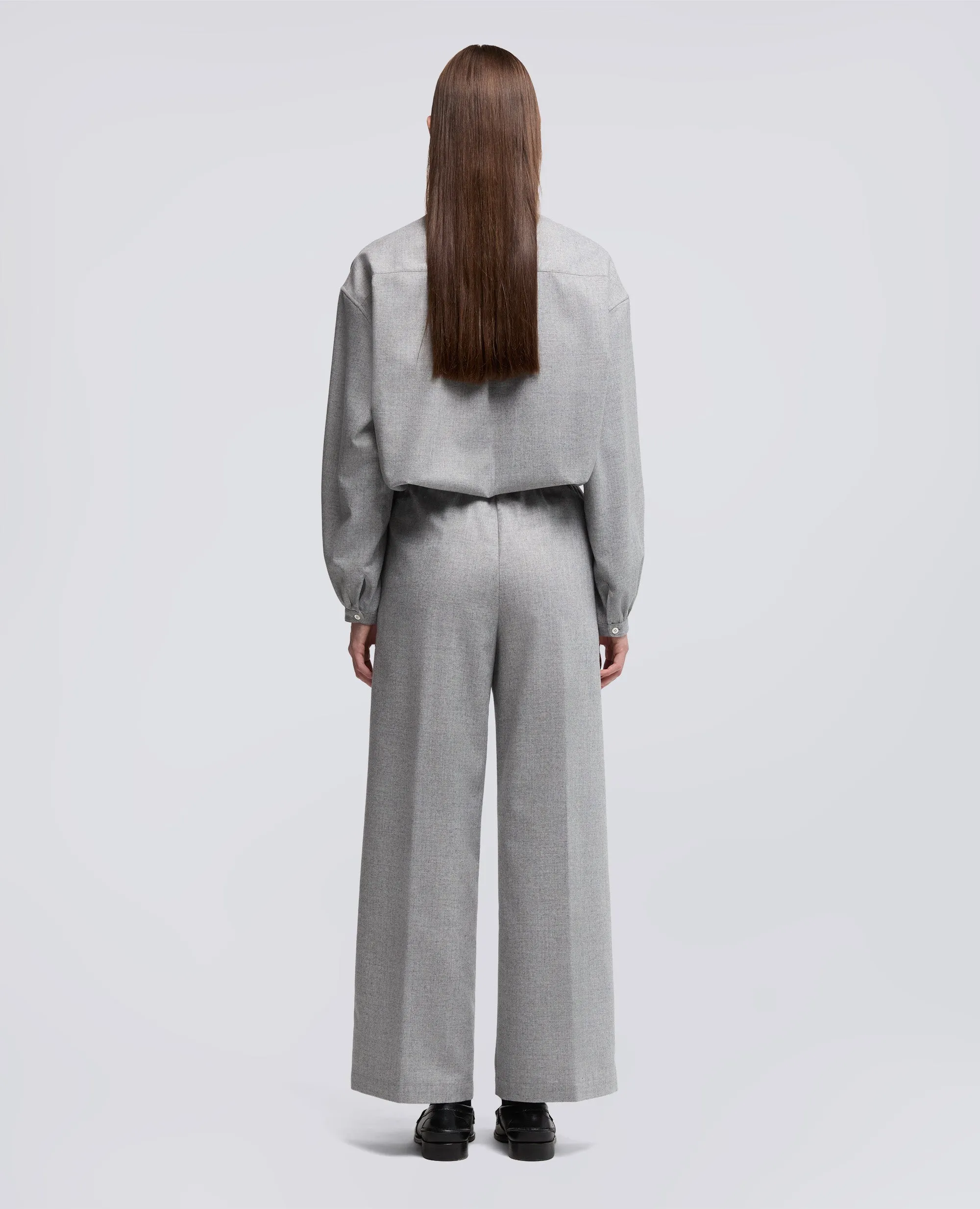 PANTALONI IN MISTO LANA E CASHMERE - GRIGIO sold by Aspesi product image thumbnail 3