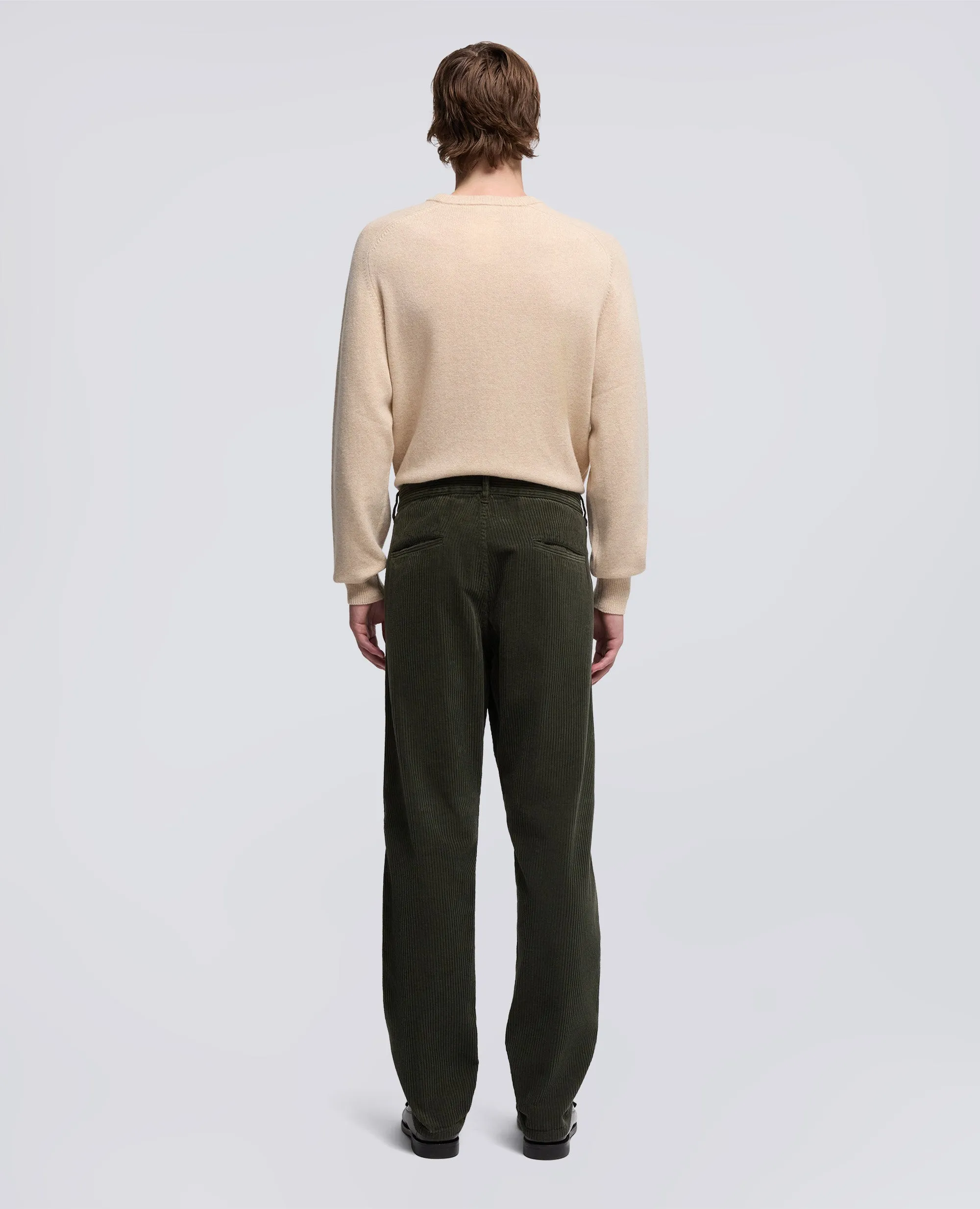 PANTALONE CHINO FUNZIONALE IN VELLUTO - MILITARE sold by Aspesi product image thumbnail 3