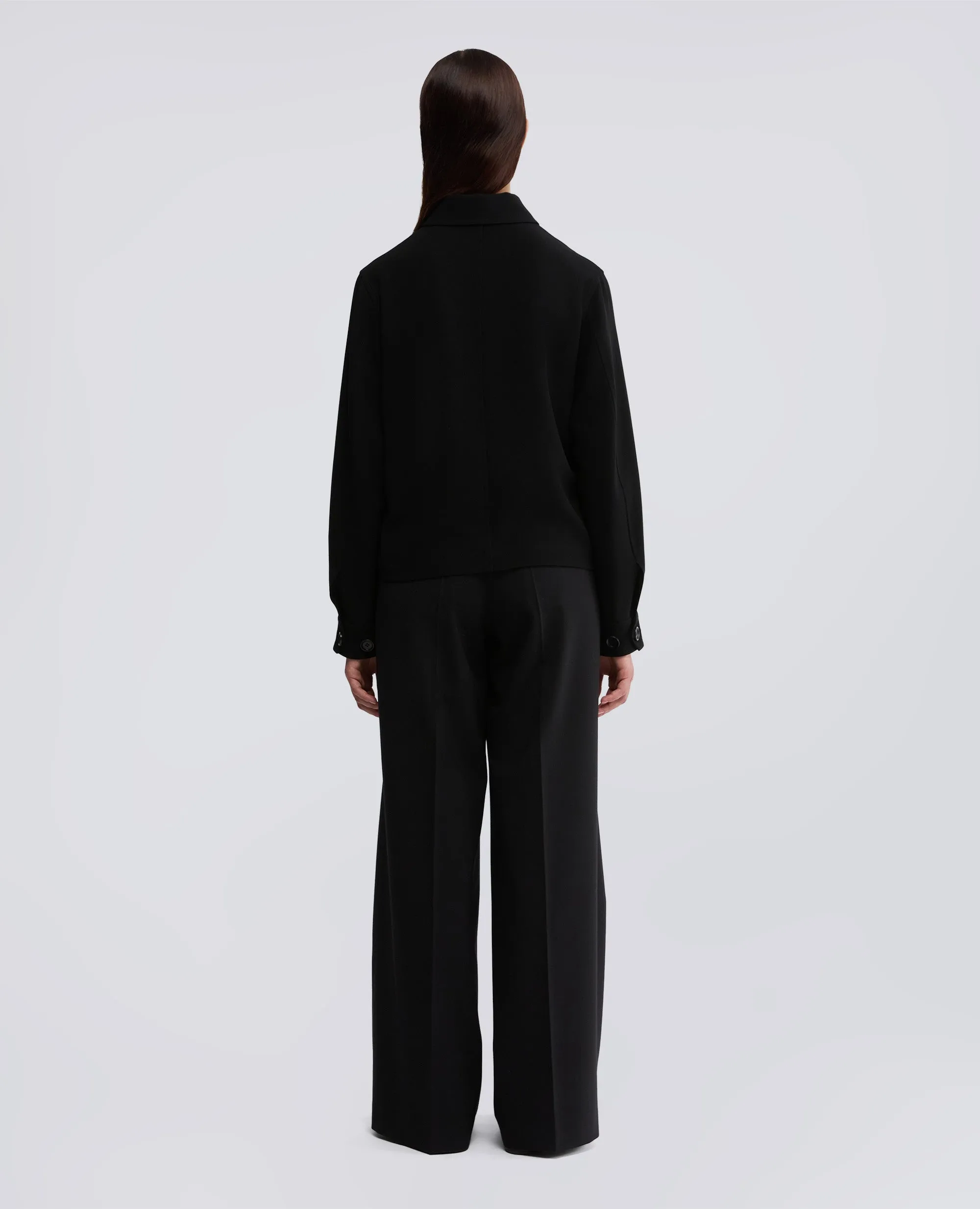 GIACCA BOXY IN CREPE CADY - NERO sold by Aspesi product image thumbnail 3