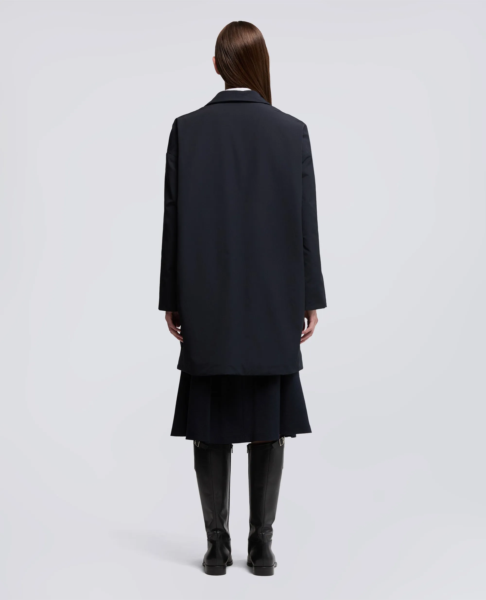 CAPPOTTO CEDRATA IN TELA DI MISTO COTONE - NAVY sold by Aspesi product image thumbnail 3