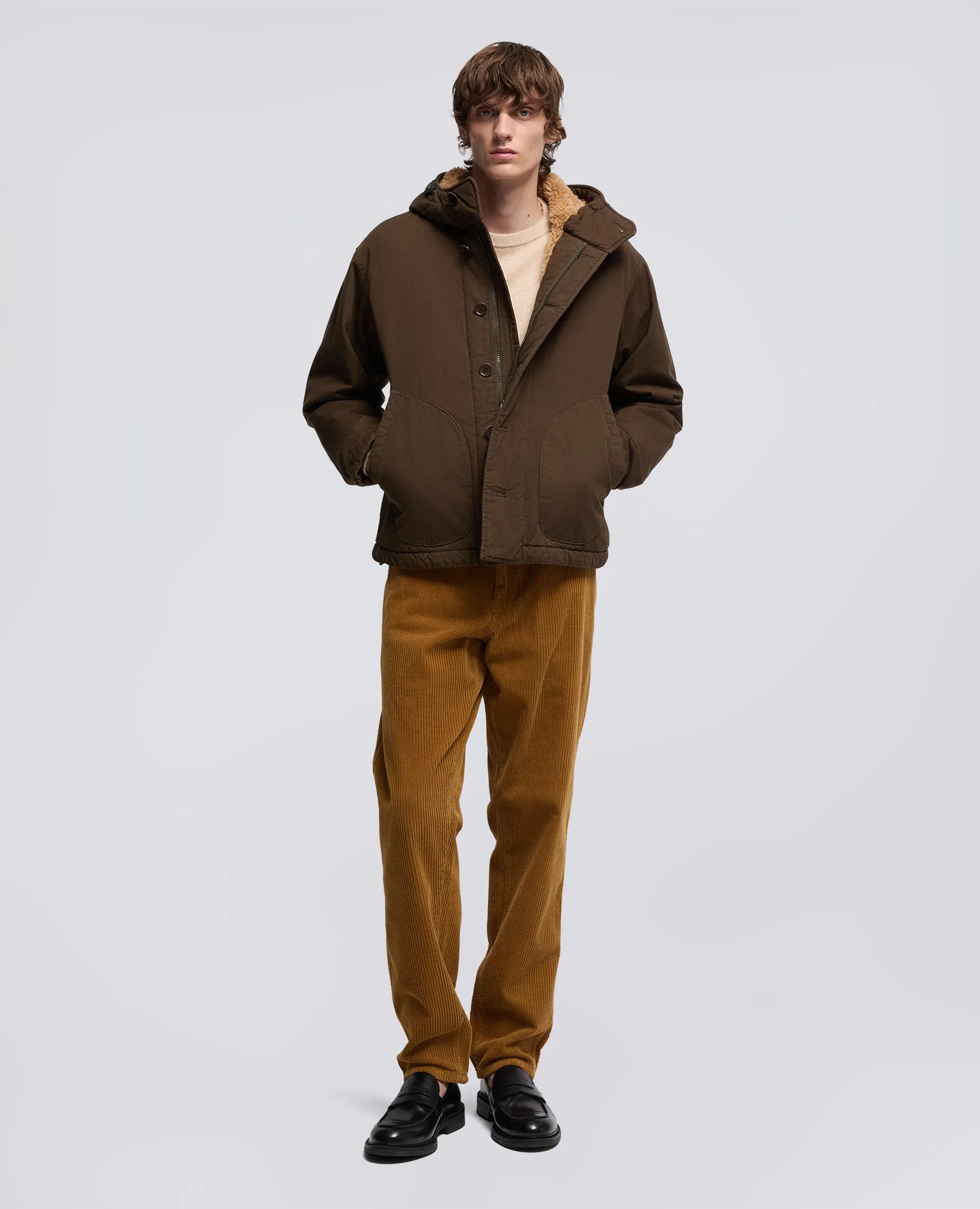 PANTALONE CHINO FUNZIONALE IN VELLUTO - BISCOTTO sold by Aspesi product image thumbnail 2