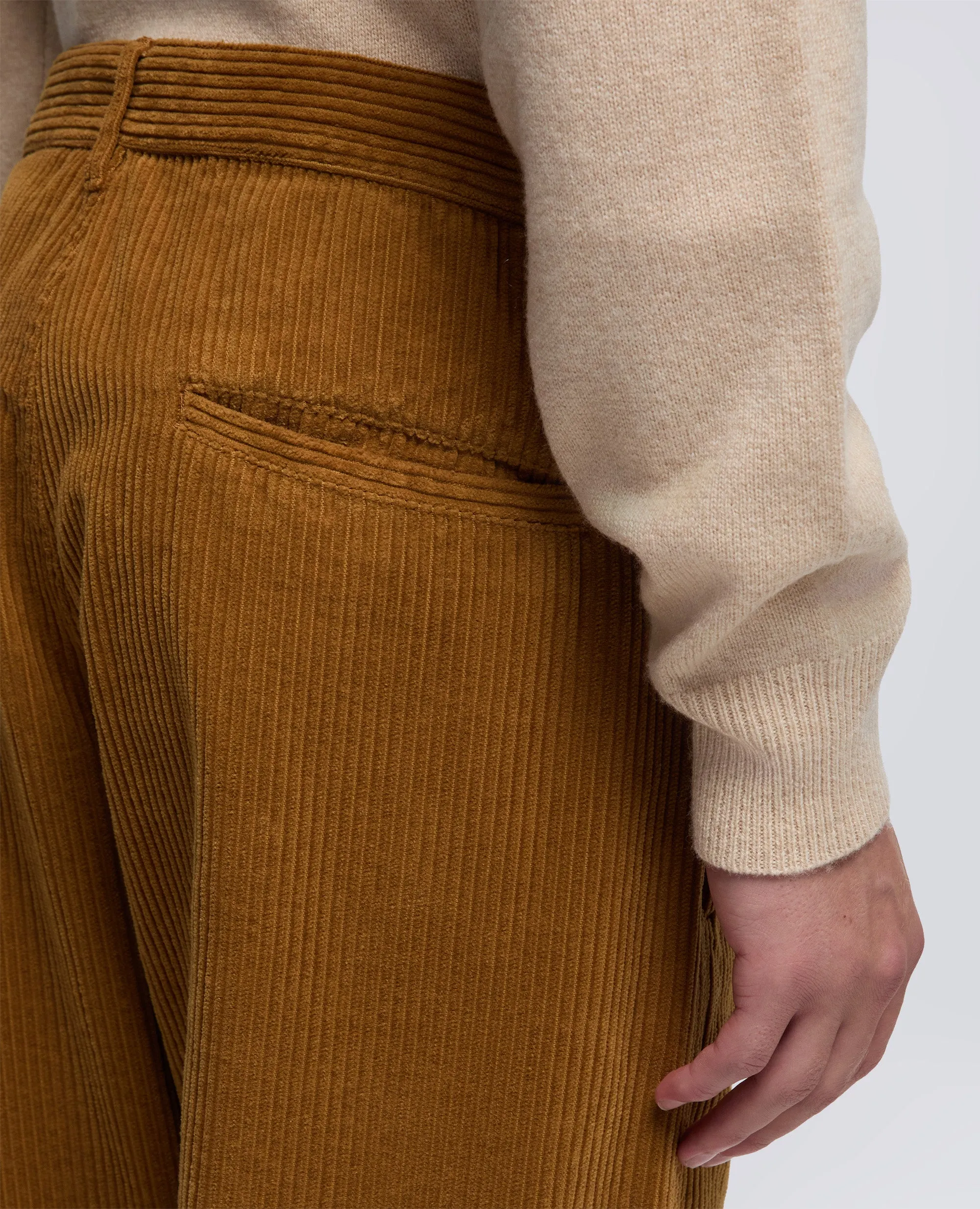 PANTALONE CHINO FUNZIONALE IN VELLUTO - BISCOTTO sold by Aspesi product image thumbnail 4