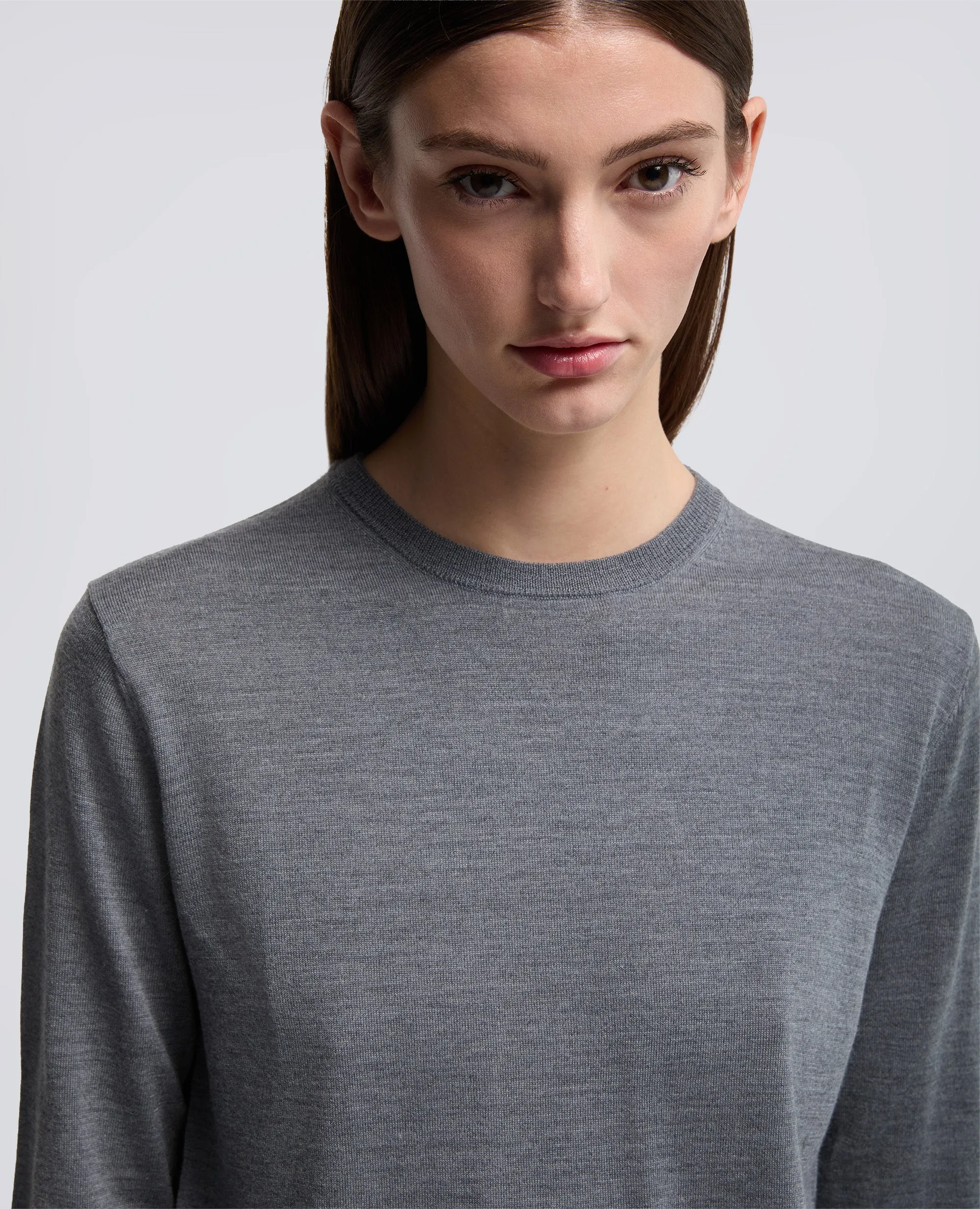 MAGLIA GIROCOLLO IN LANA MERINO - GRIGIO sold by Aspesi product image thumbnail 4