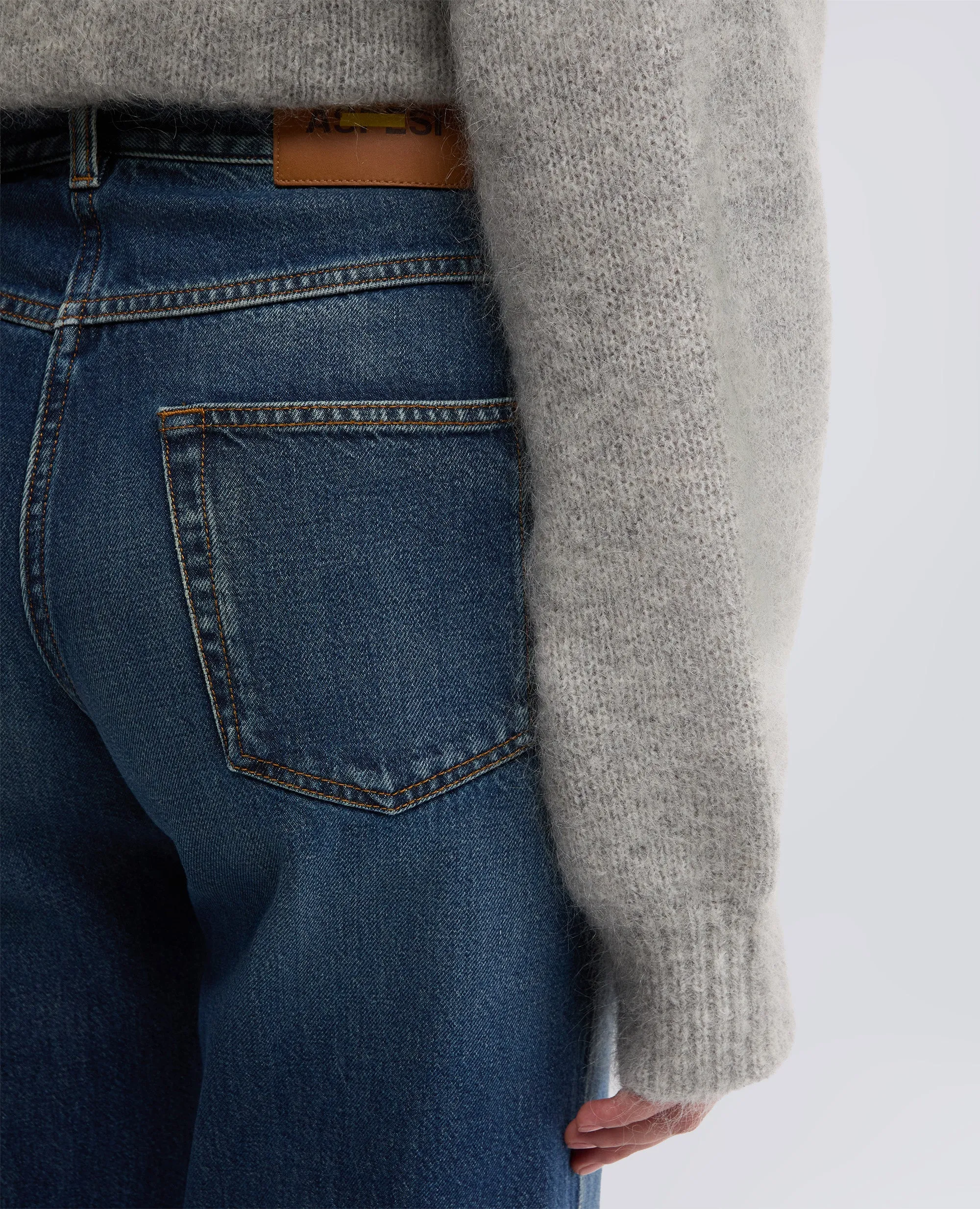 PANTALONE WIDE LEG IN DENIM - DENIM sold by Aspesi product image thumbnail 4