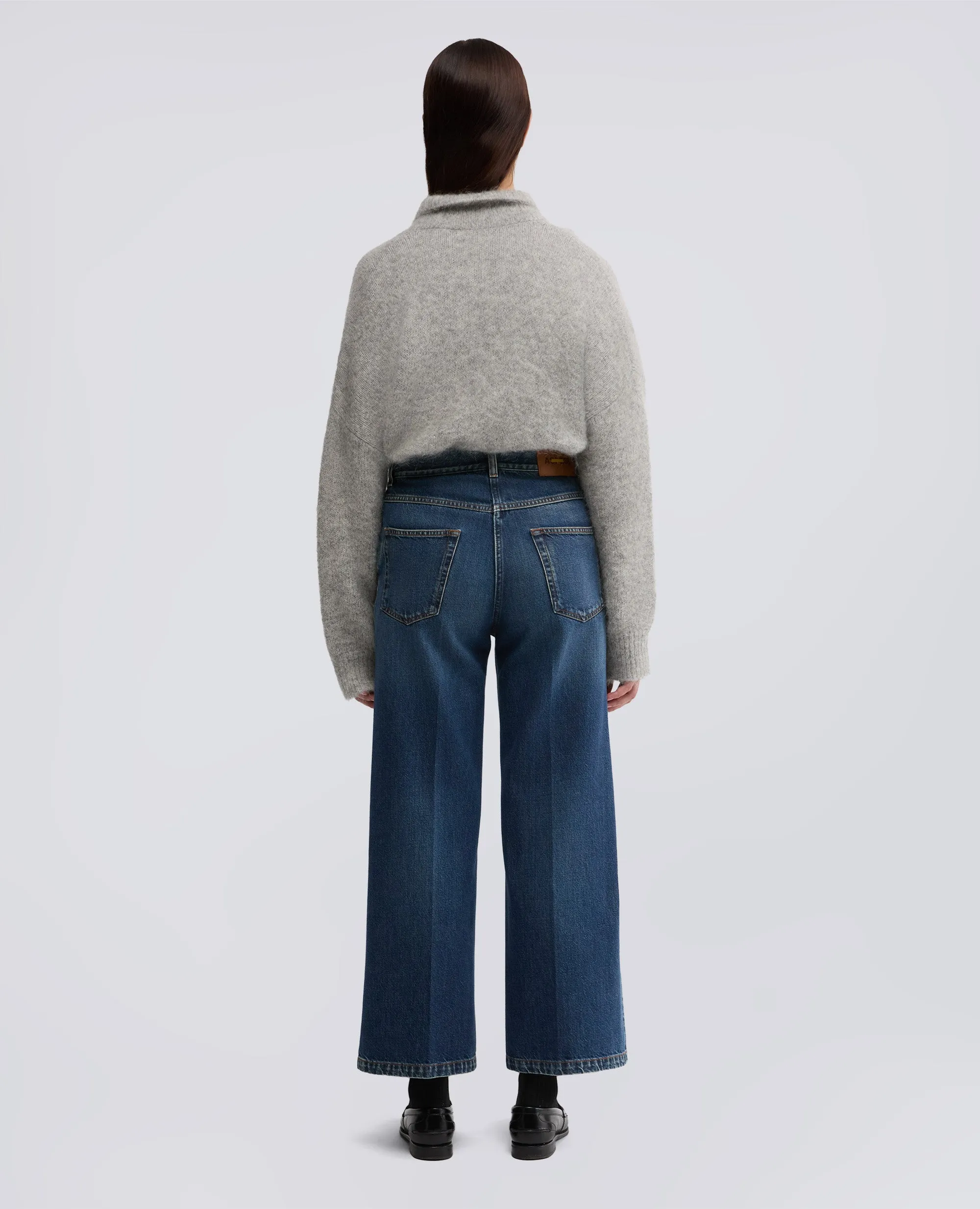 PANTALONE WIDE LEG IN DENIM - DENIM sold by Aspesi product image thumbnail 3