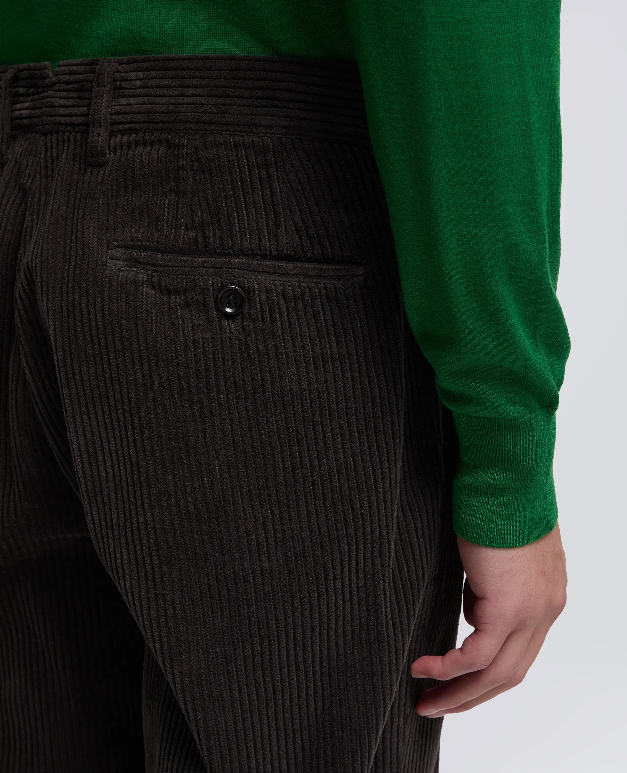 PANTALONE NEW HERMAN IN VELLUTO - MARRONE sold by Aspesi product image thumbnail 4