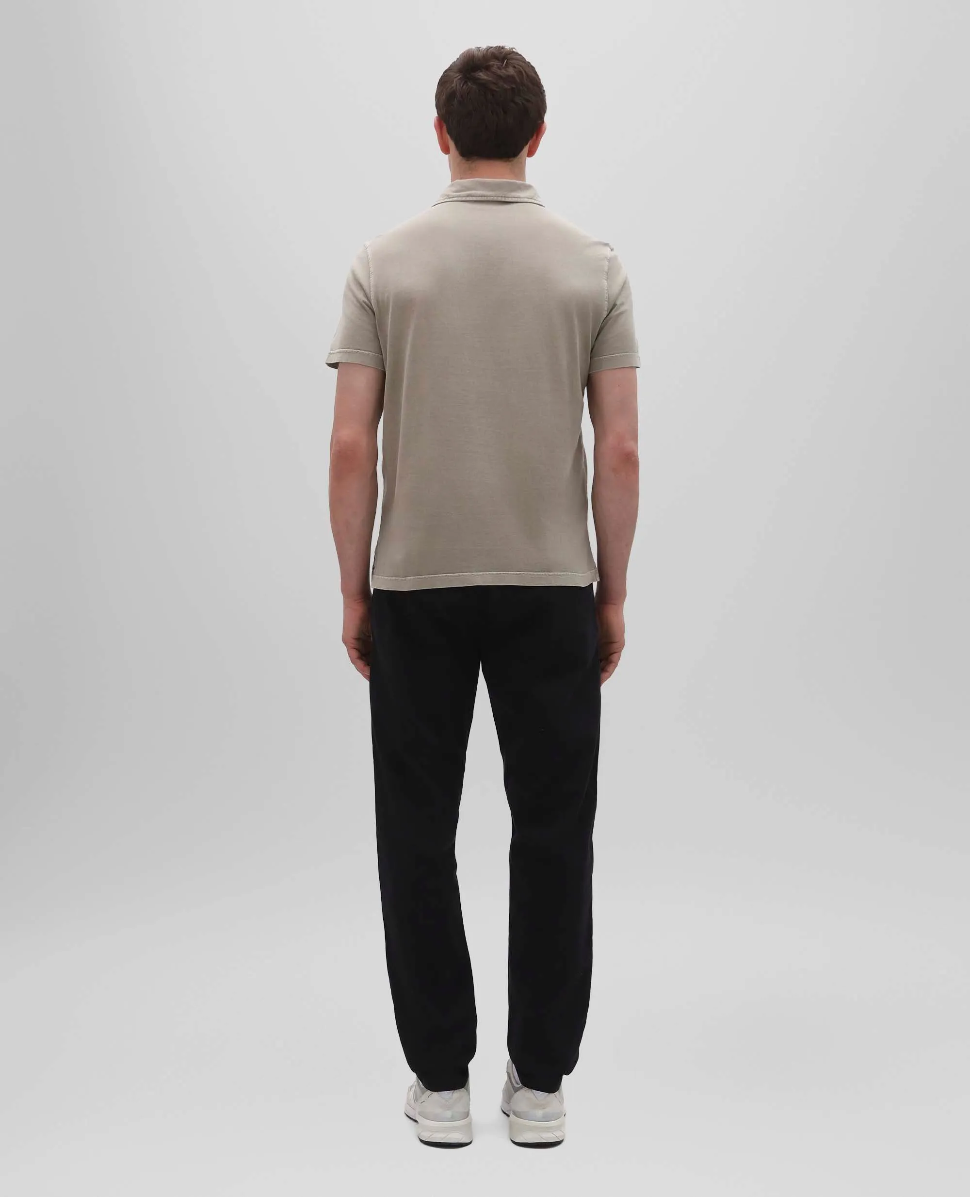 POLO IN JERSEY DI COTONE - SABBIA sold by Aspesi product image thumbnail 3