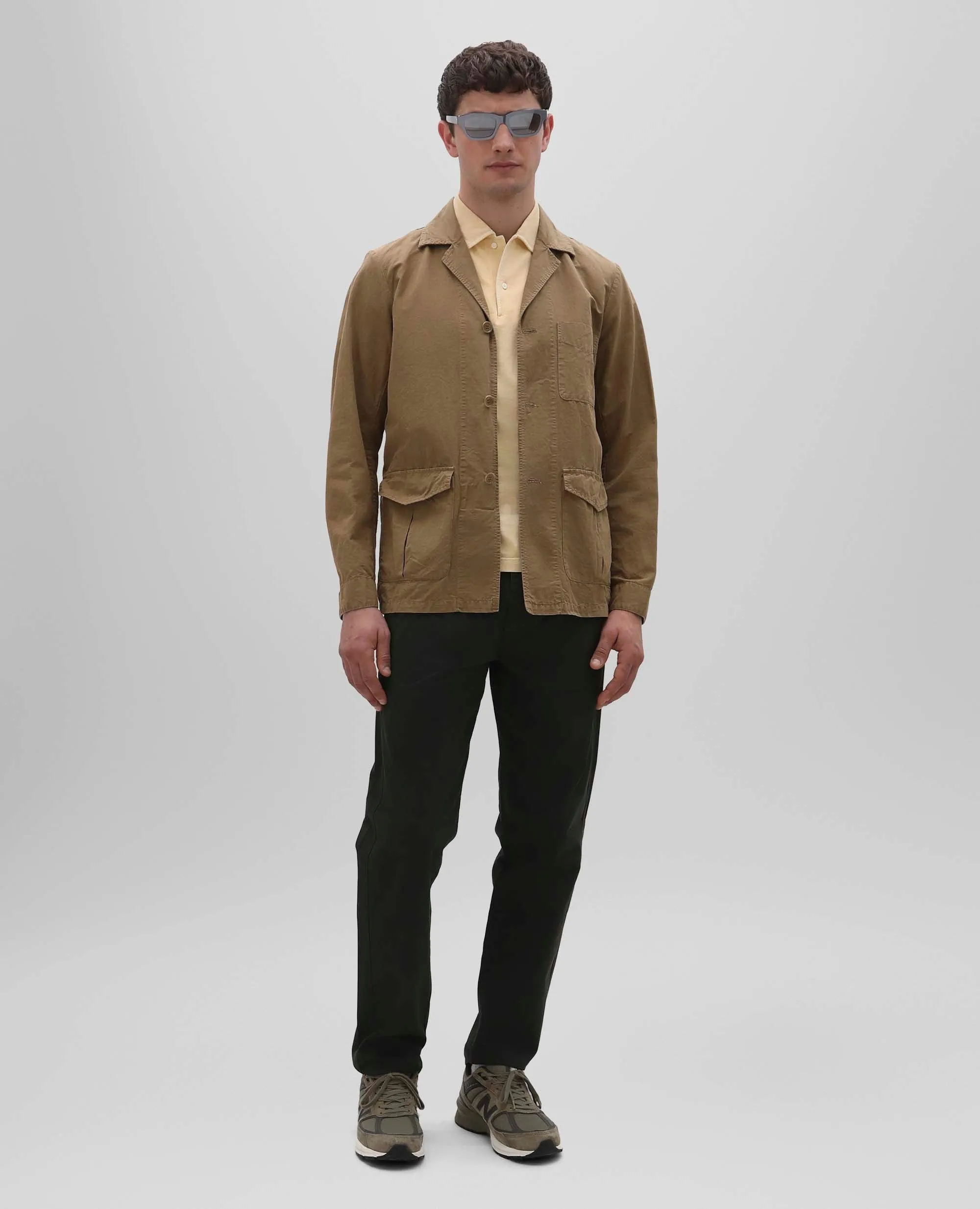 POLO IN JERSEY DI COTONE - GIALLO sold by Aspesi product image thumbnail 2