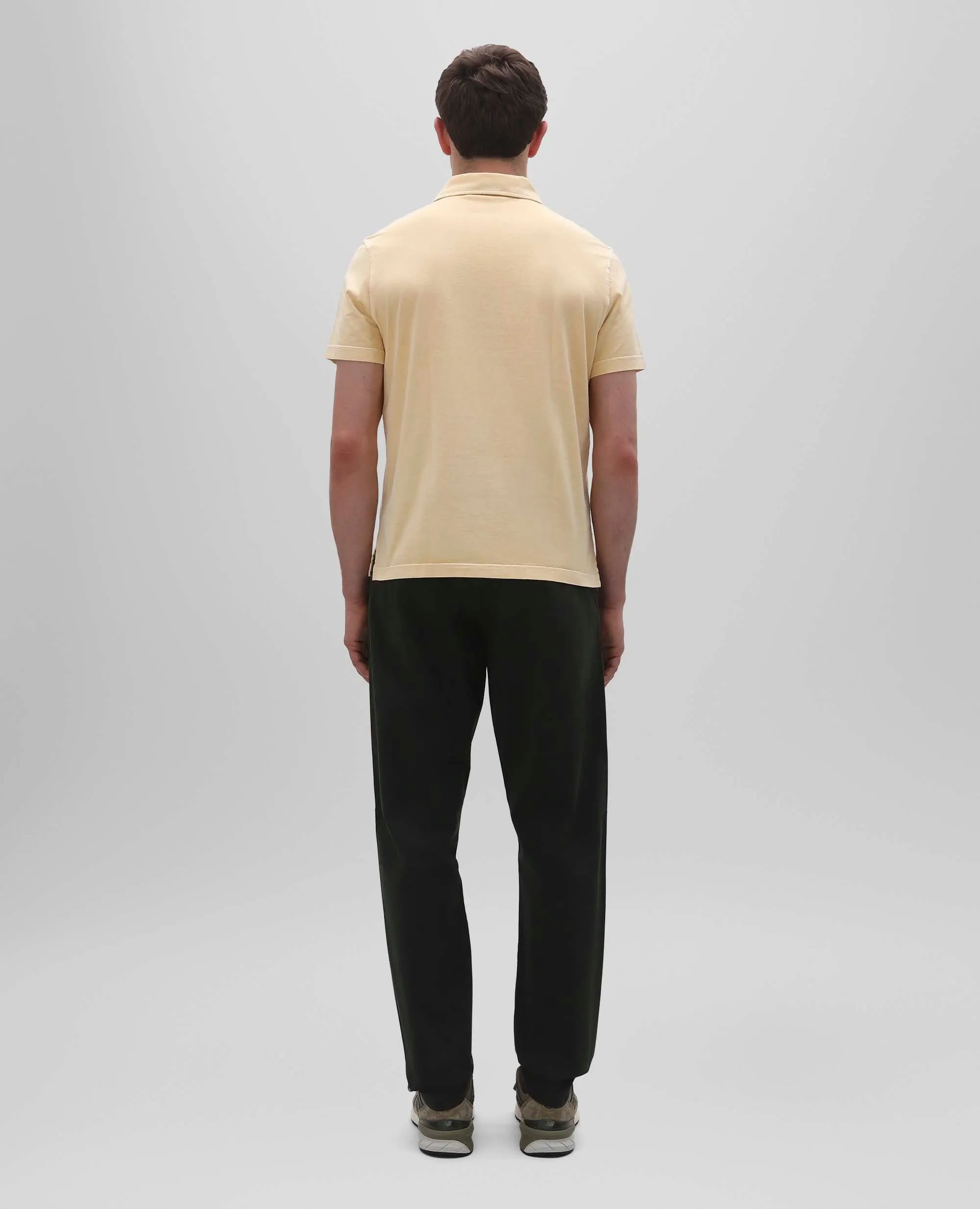 POLO IN JERSEY DI COTONE - GIALLO sold by Aspesi product image thumbnail 3