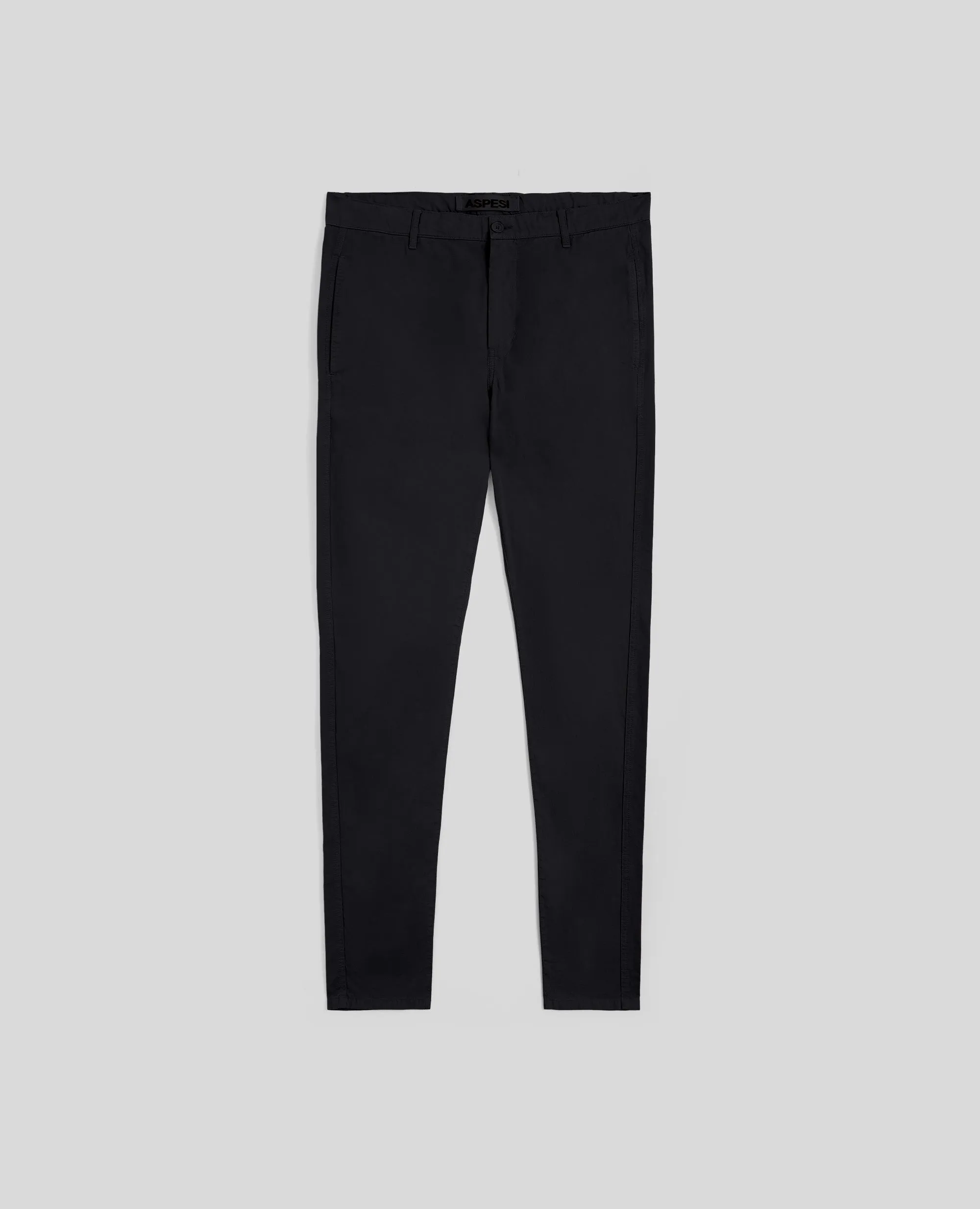 PANTALONI CHINO IN GABARDINE DI COTONE - NERO sold by Aspesi