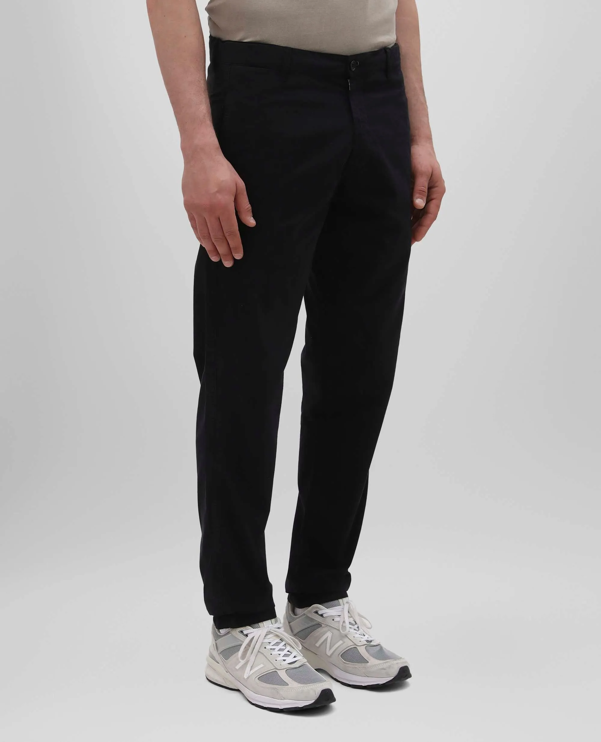 PANTALONI CHINO IN GABARDINE DI COTONE - NERO sold by Aspesi product image thumbnail 4
