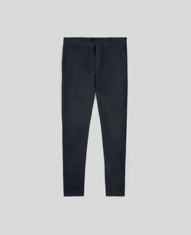 PANTALONI CHINO IN GABARDINE DI COTONE - NAVY sold by Aspesi