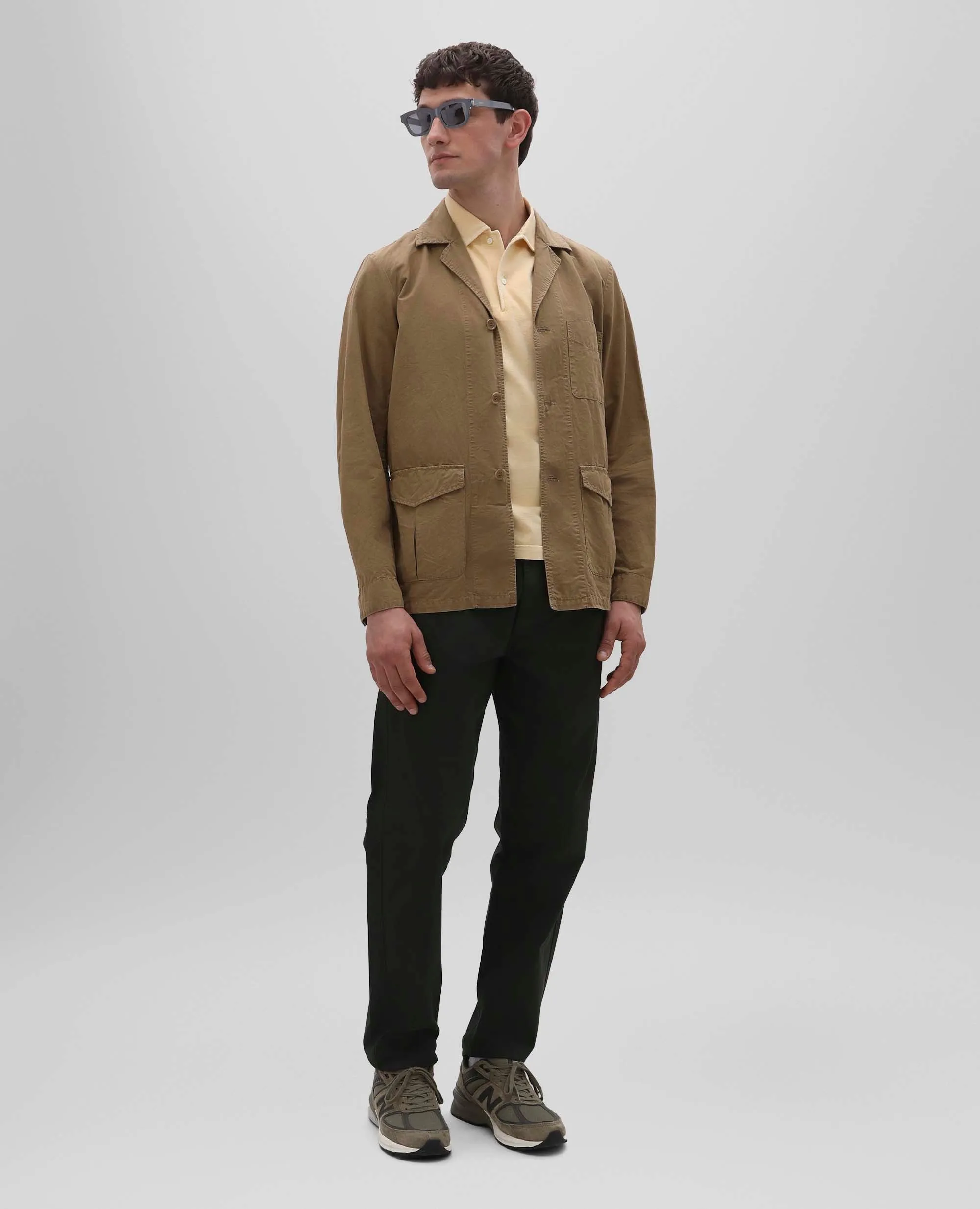 PANTALONI CHINO IN GABARDINE DI COTONE - MILITARE sold by Aspesi product image thumbnail 2