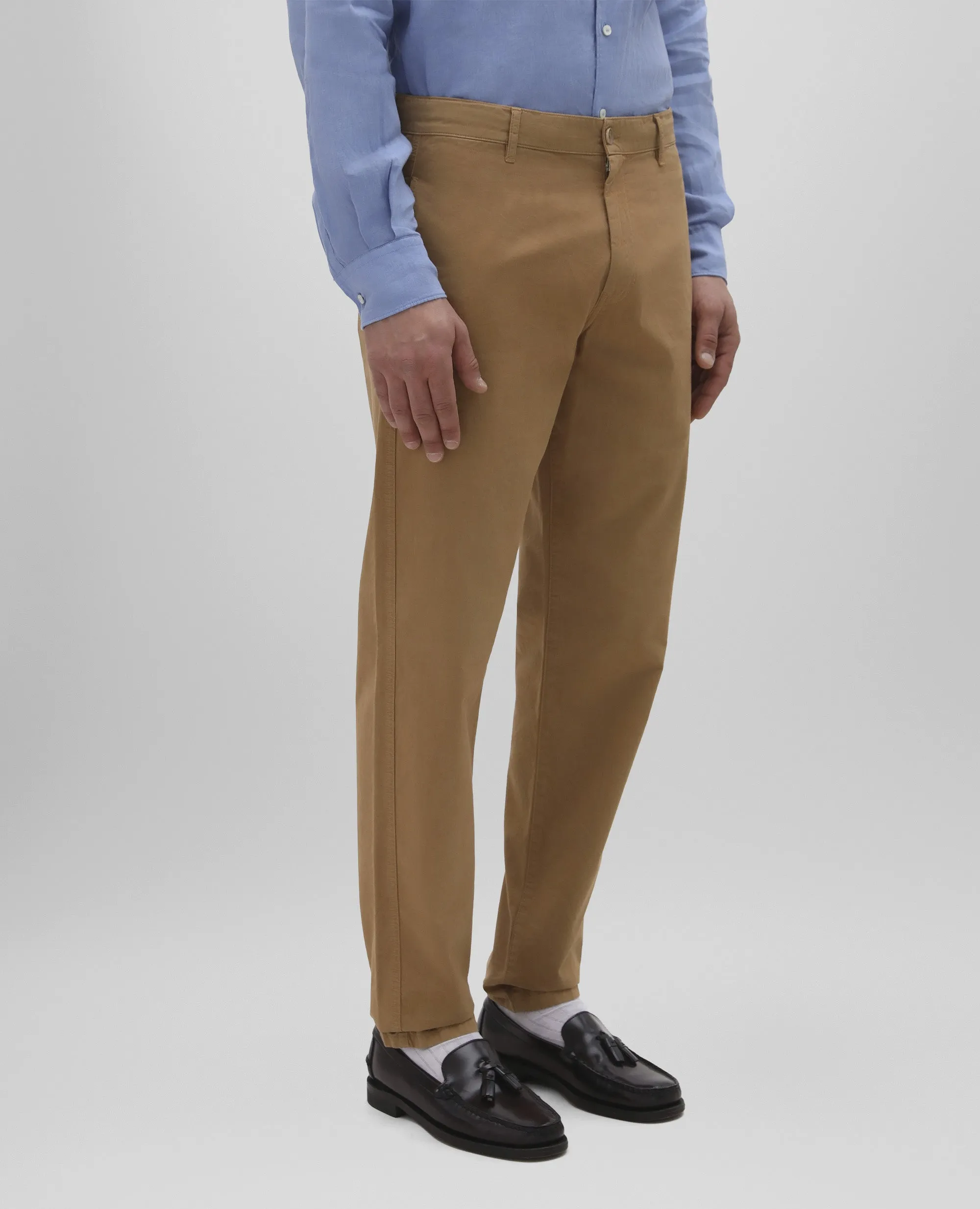 PANTALONI CHINO IN GABARDINE DI COTONE - BEIGE sold by Aspesi product image thumbnail 4