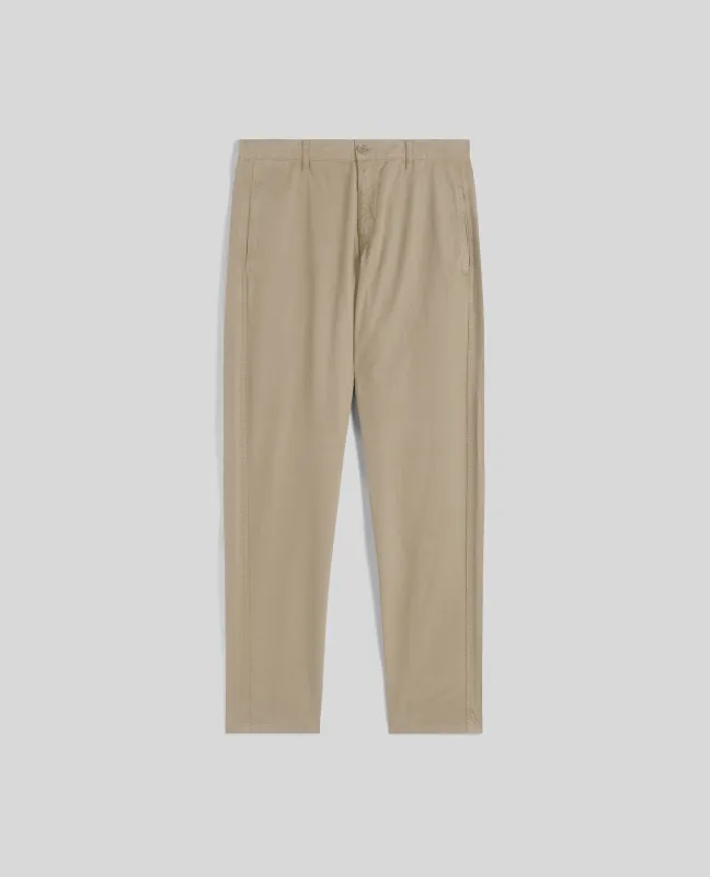 PANTALONI CHINO IN GABARDINE DI COTONE - BEIGE sold by Aspesi