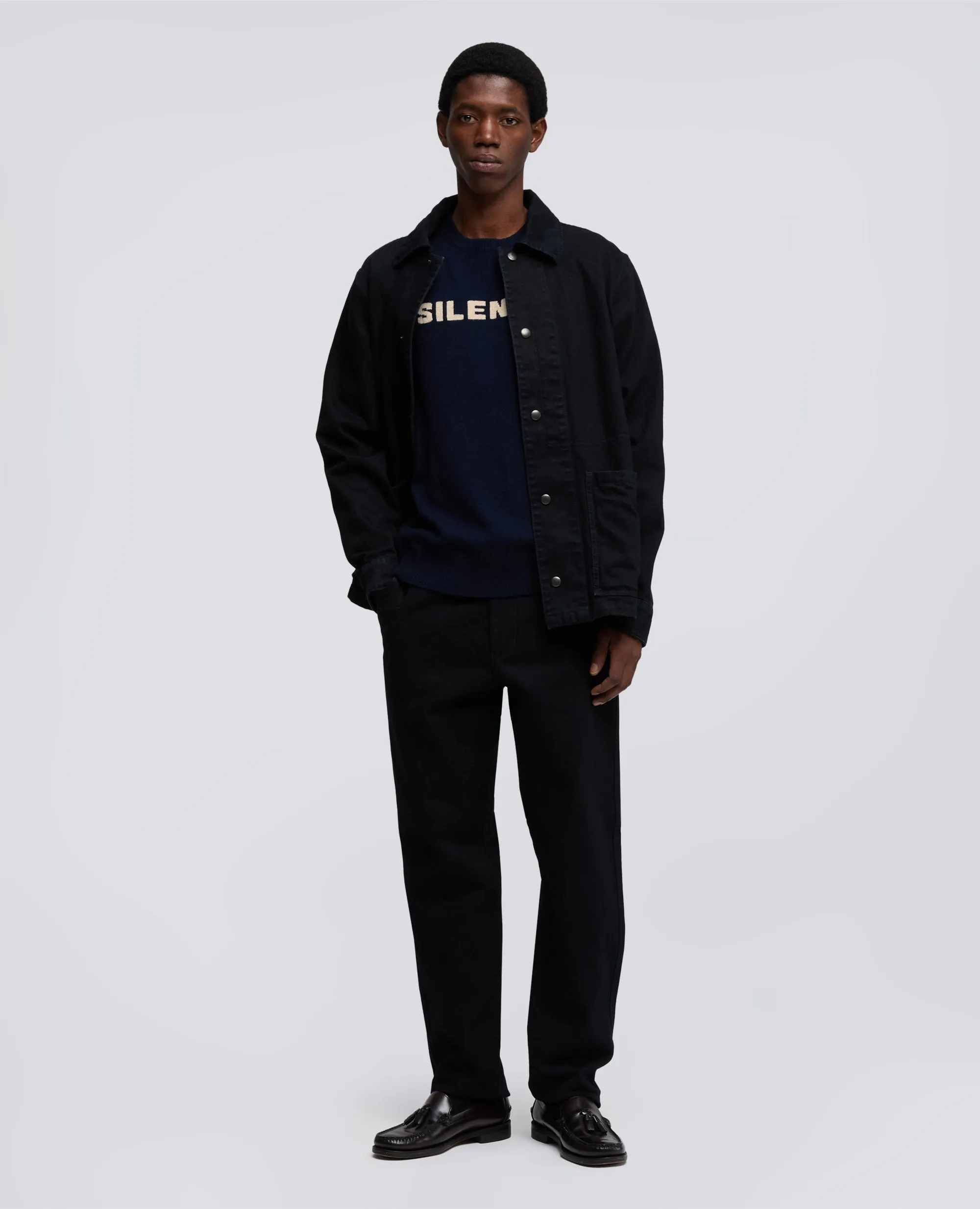 MAGLIA "SILENZIO" GIROCOLLO IN MISTO LANA, YAK E CASHMERE - NAVY sold by Aspesi product image thumbnail 2